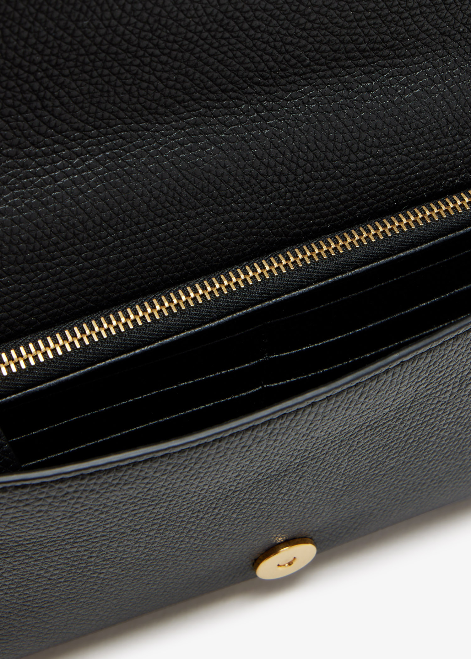 【関税&送料込】Valentino Garavani Black Leather Vlogo Card Valentino Garavani VLOGO Signature Metallic Leather Wallet