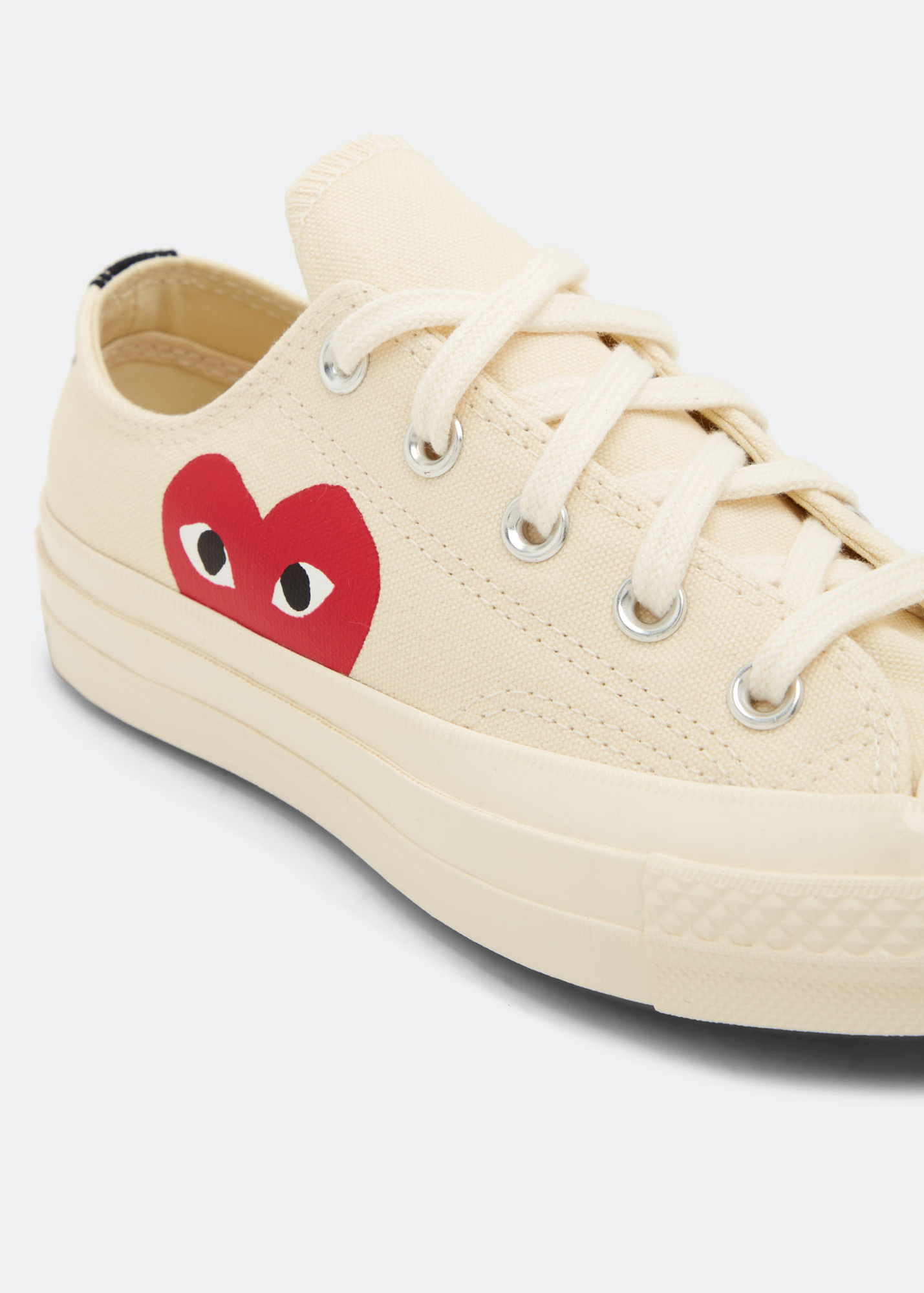 スニーカー COMME DES GARCONS Women Sneakers GGK104001 WHITE Comme des Garçons PLAY X Converse sneakers for Kids Unisex