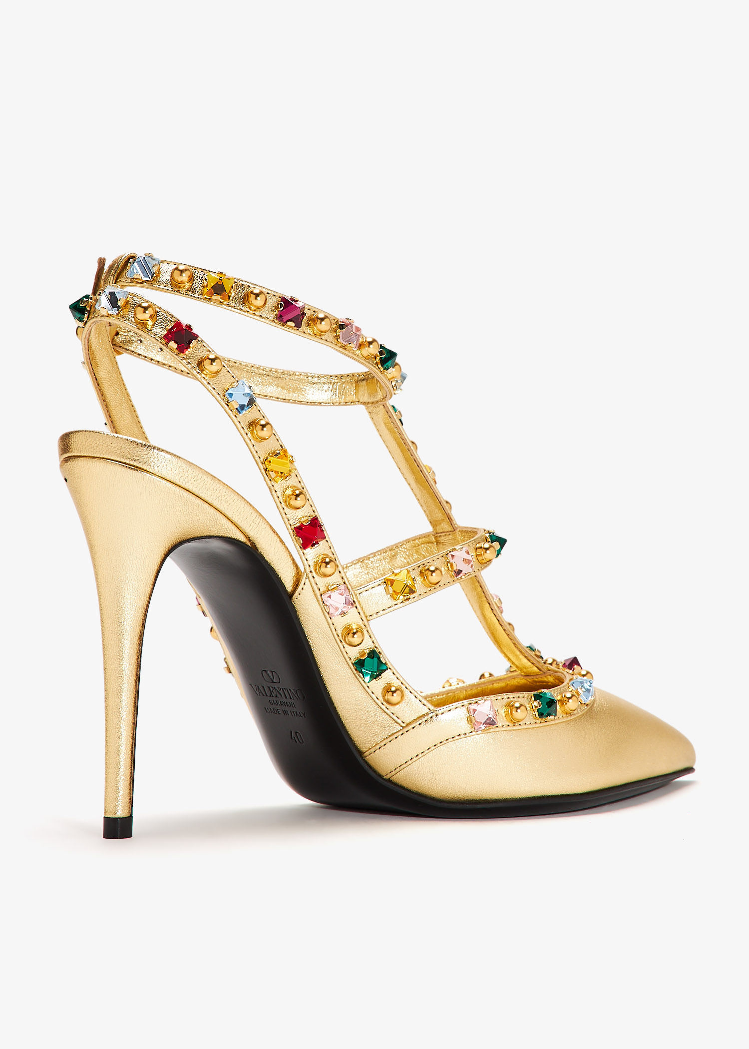 Valentino Garavani Rockstud pumps for Women - Gold in UAE