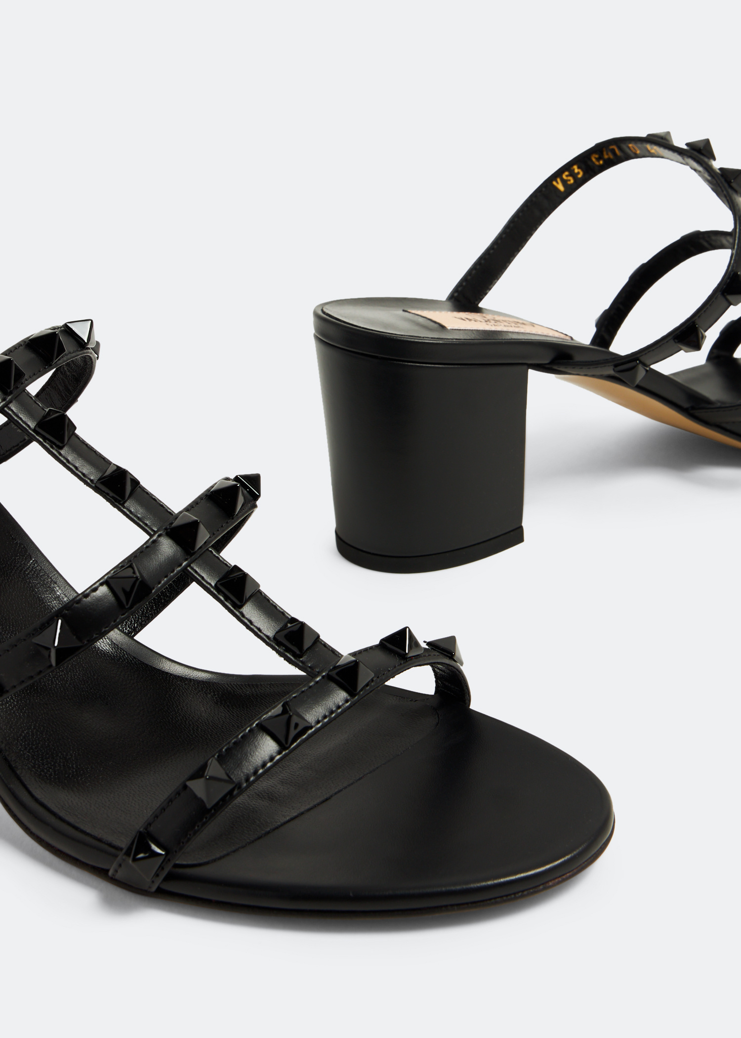 Valentino Garavani Rockstud sandals for Women - Black in KSA