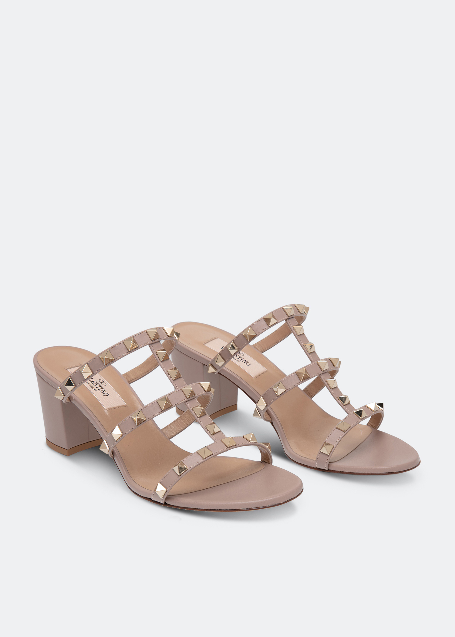 Valentino Garavani Rockstud sandals for Women - Beige in UAE