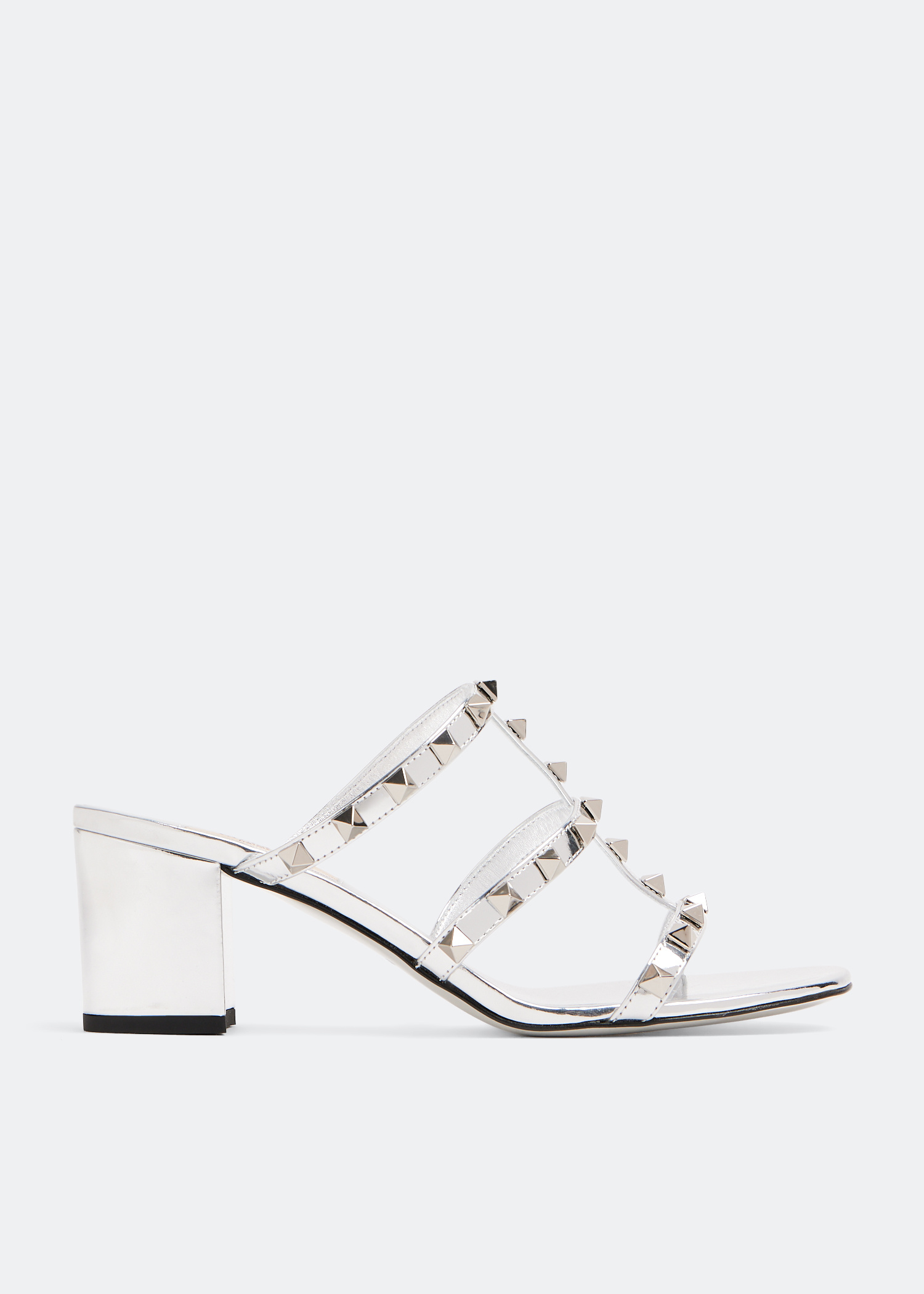 【未使用に近い】VALENTINO GARAVANI タイダイ 40 イタリア製 Valentino Garavani Rockstud sandals for Women - Silver in