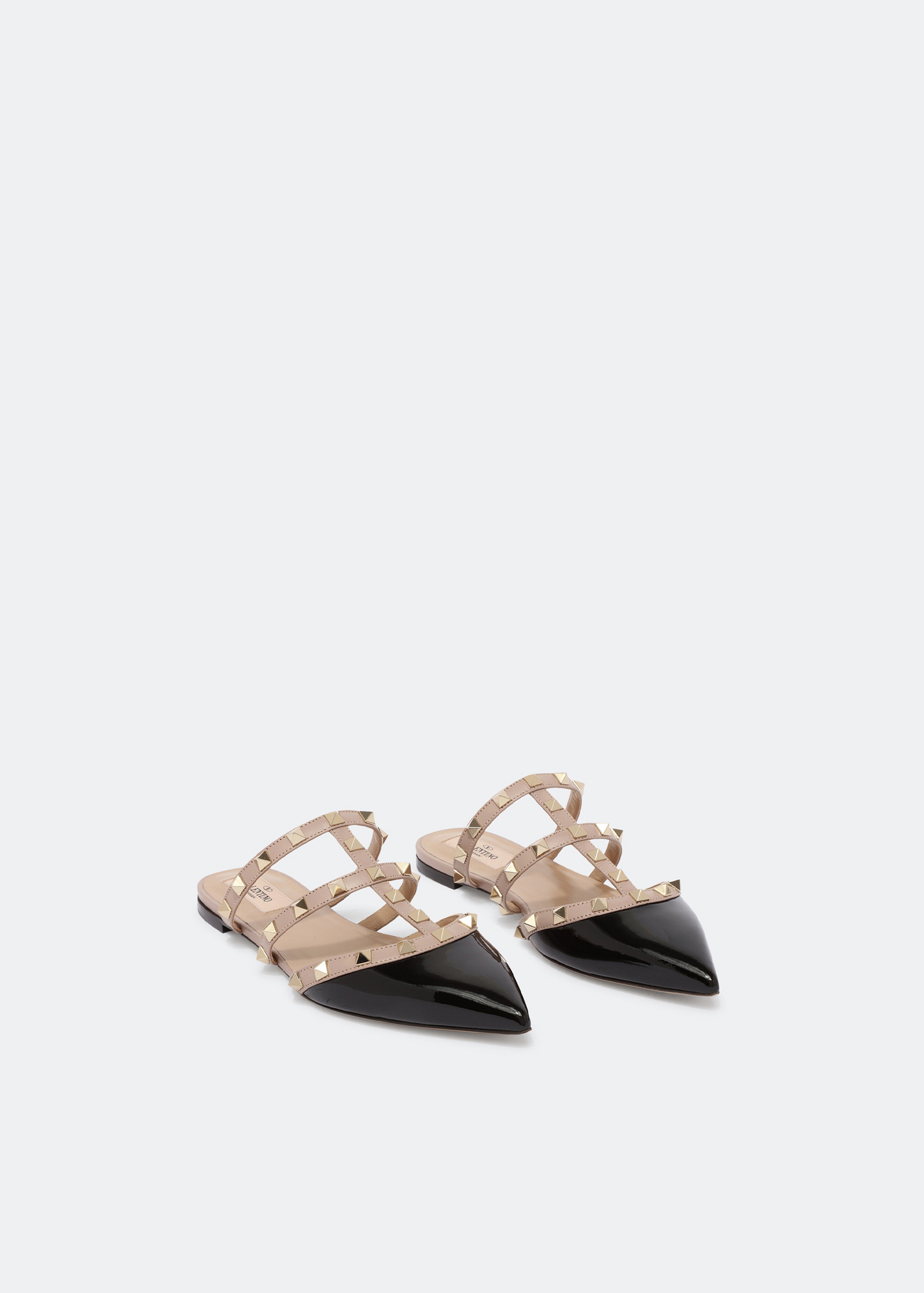 【関税&送料込】Valentino Garavani Flat Mules In Leather VALENTINO GARAVANI - Flat mules in leather | Leam Roma