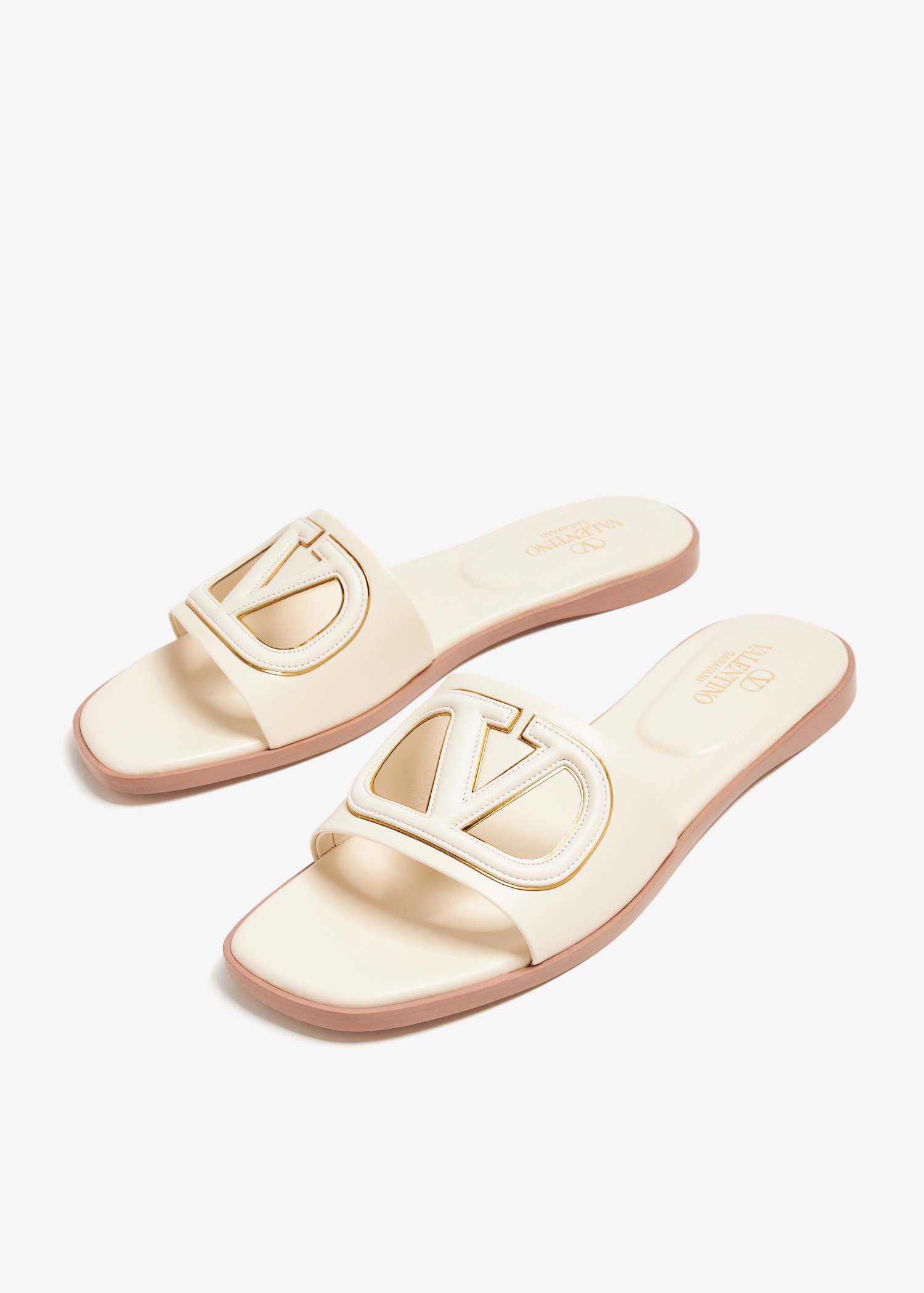 【関税込み】VALENTINO GARAVANI 'VLOGO' SANDALS Valentino Garavani VLogo cut-out sandals for Women - White