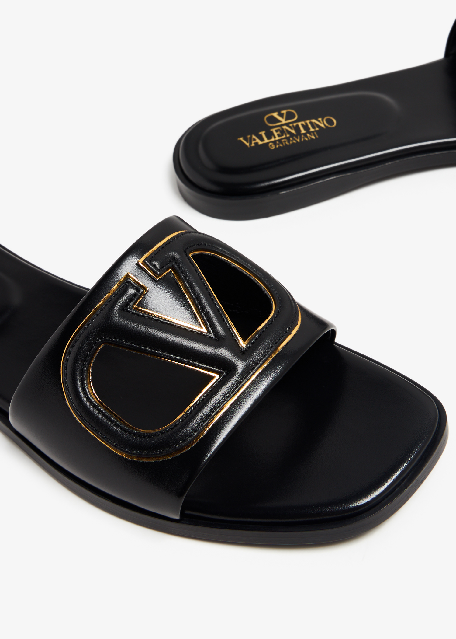Valentino Garavani VLogo cut-out sandals for Women - Black