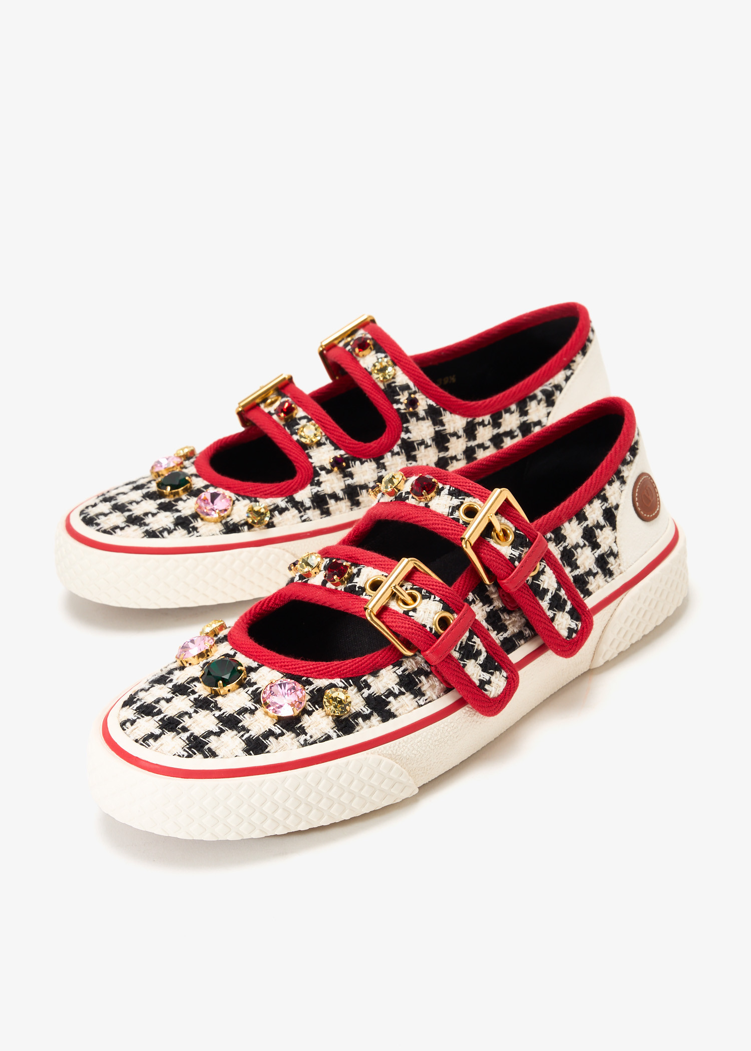スニーカー VALENTINO GARAVANI SNEAKER MARY-JANE DOLLYBOARD IN CAVALLINO Dollyboard floral Mary Jane sneakers in multicoloured