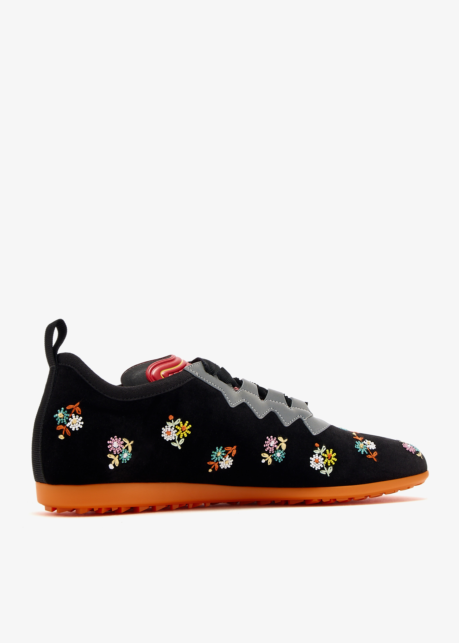 【関税&送料込】Valentino Garavani Black Velvet Chromathon S Valentino Garavani Chromathon sneakers for Women - Black in
