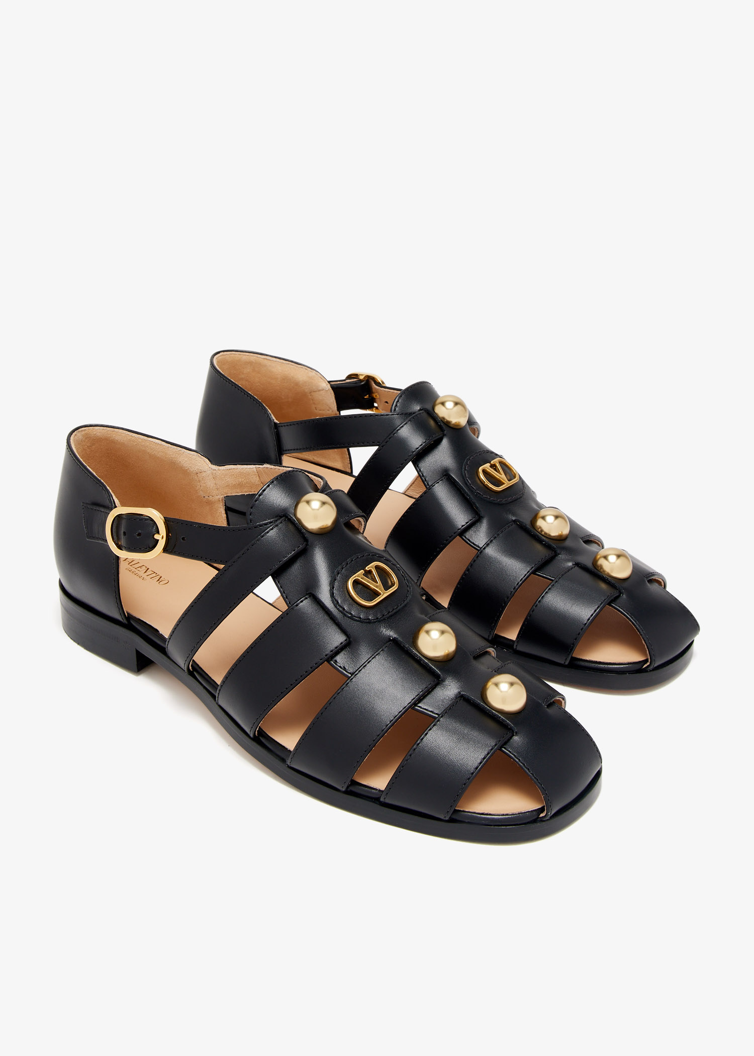 サンダル・ミュール VALENTINO FW24 Black eco fur sandals (5W0S0KF1AXL 0NO) 4c576e5774a80bd1d73c6690a10704