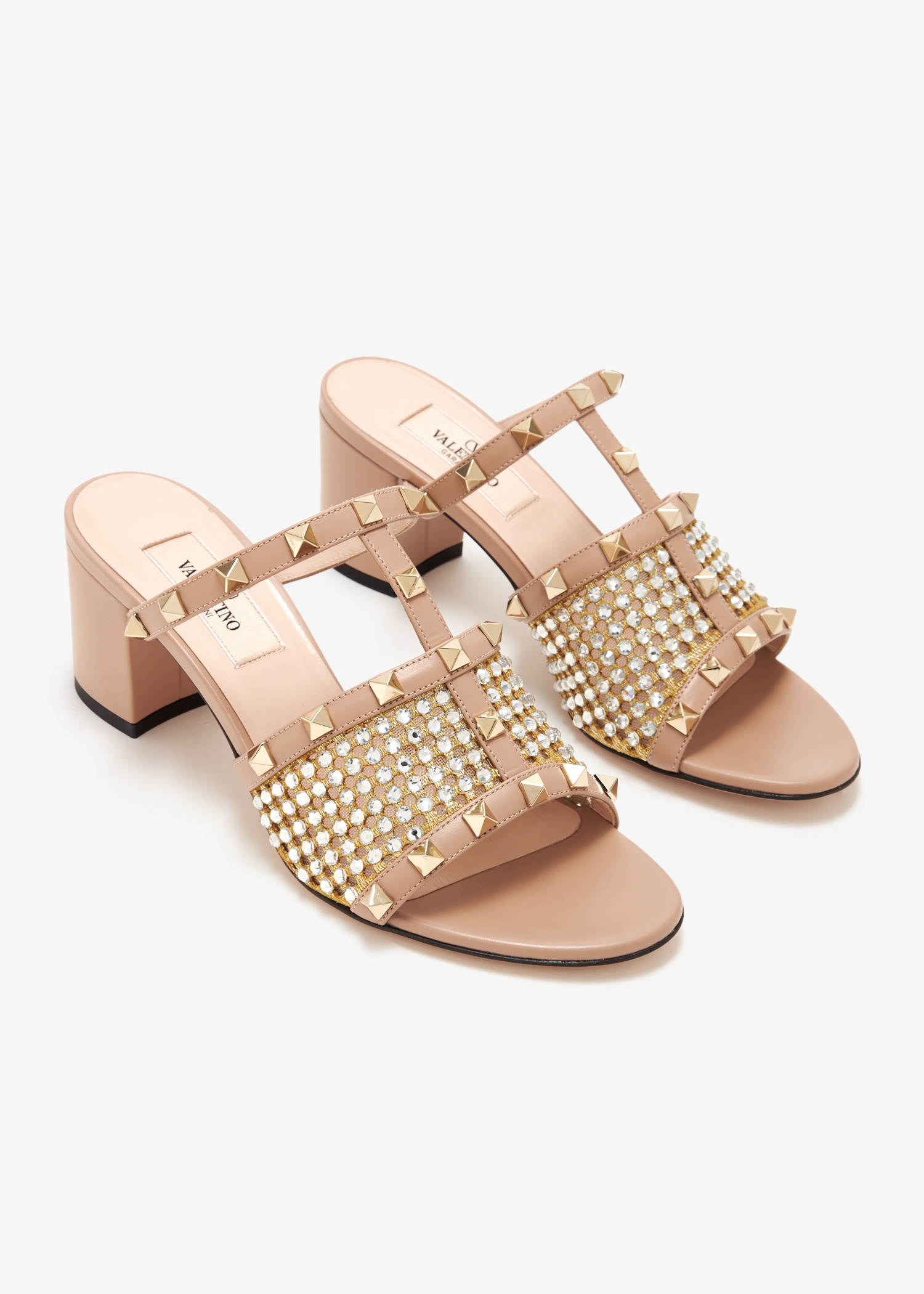 VIP【関税送料無料】希少 VALENTINO GARAVANI ROCKSTUD SANDALS VALENTINO GARAVANI Rockstud 60 leather sandals | NET-A-PORTER