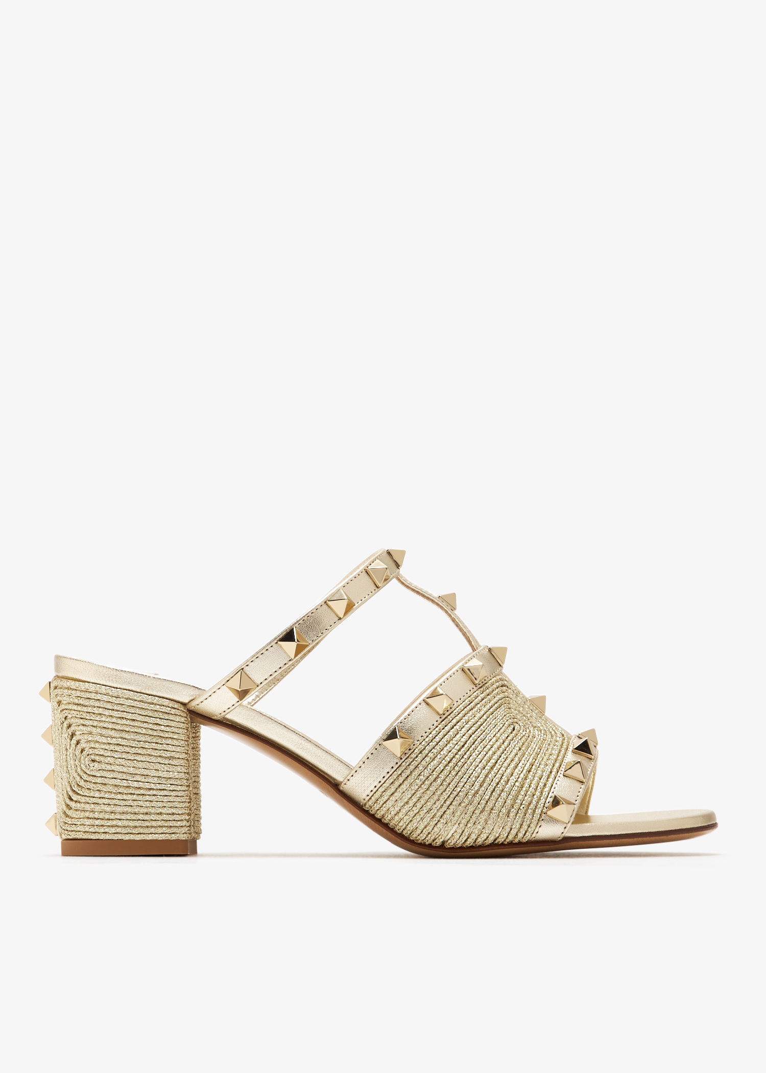 Valentino Garavani Rockstud sandals for Women - Gold in