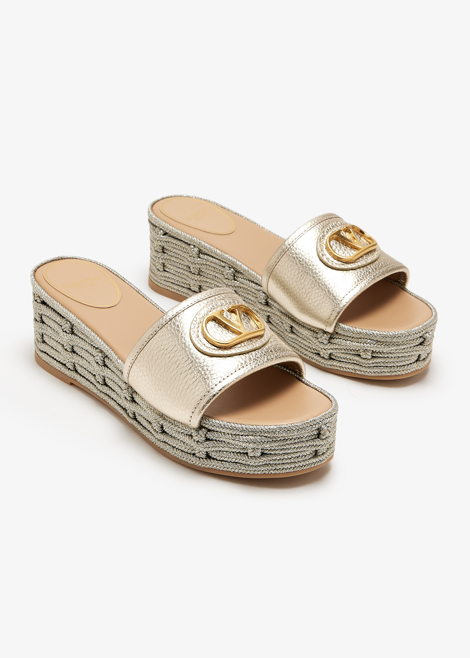 Valentino Garavani VLogo Signature platform sandals for