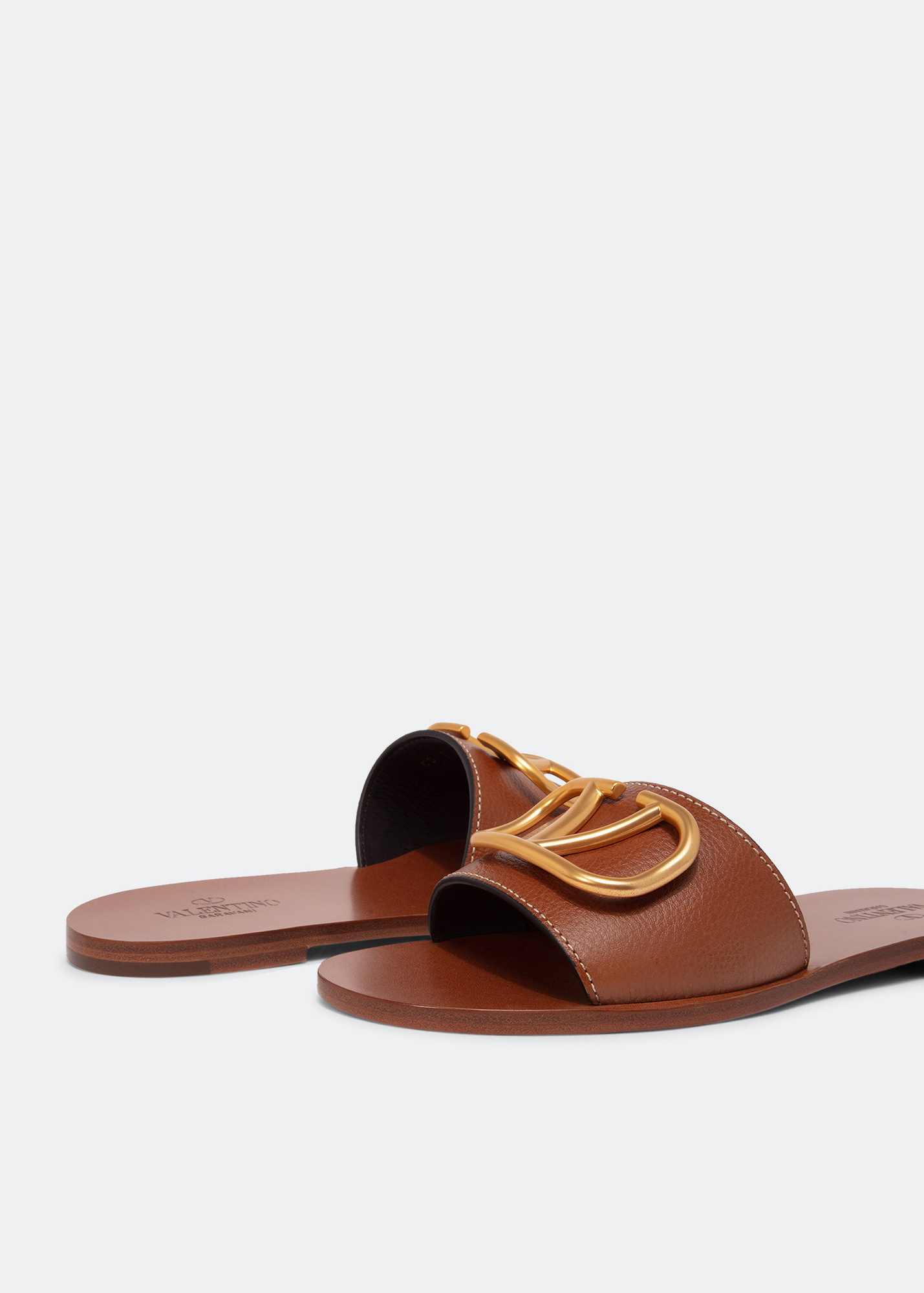 Valentino Garavani VLogo Signature sandals for Women - Brown