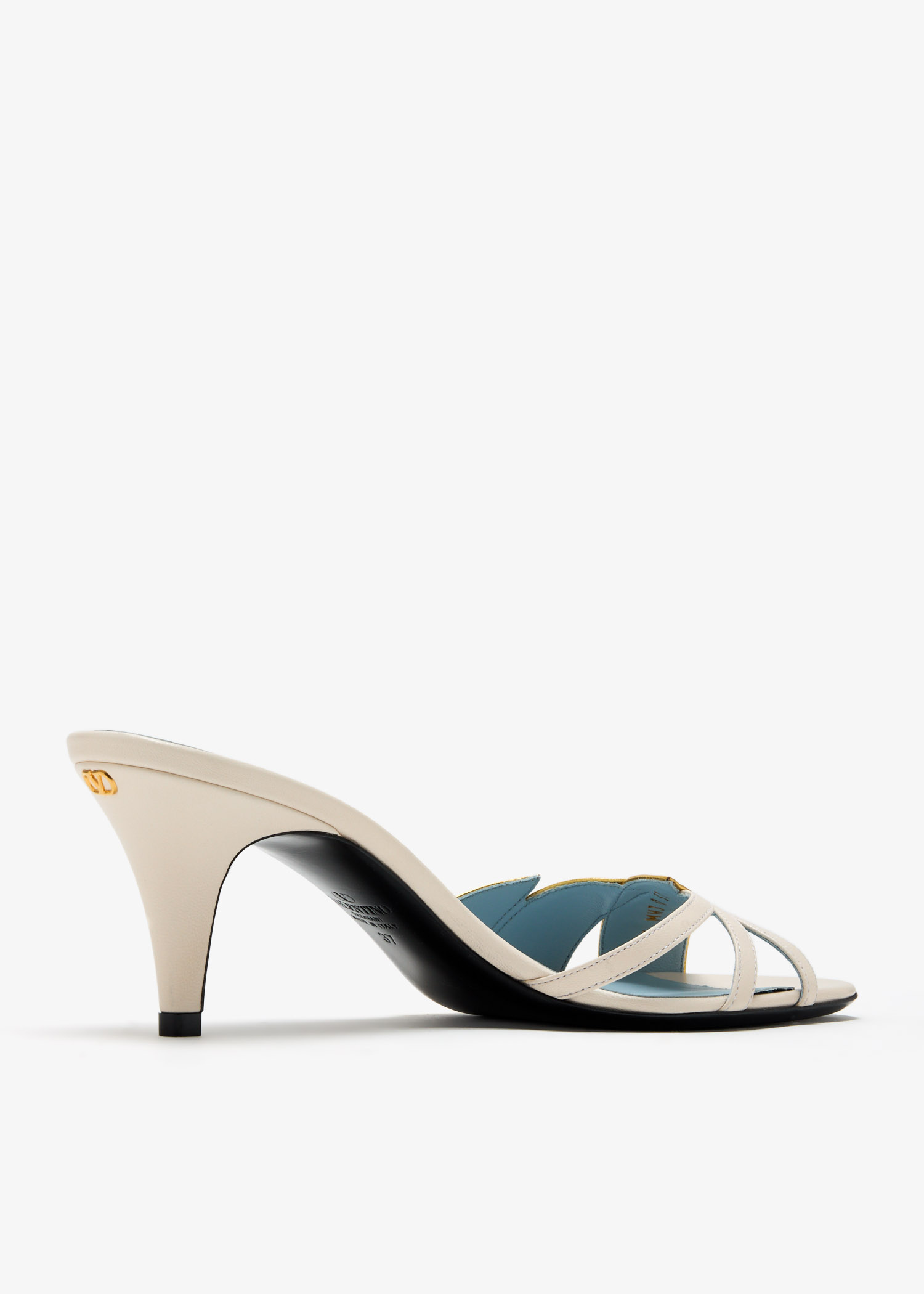 Valentino Garavani Foliefoliage sandals for Women - Metallic