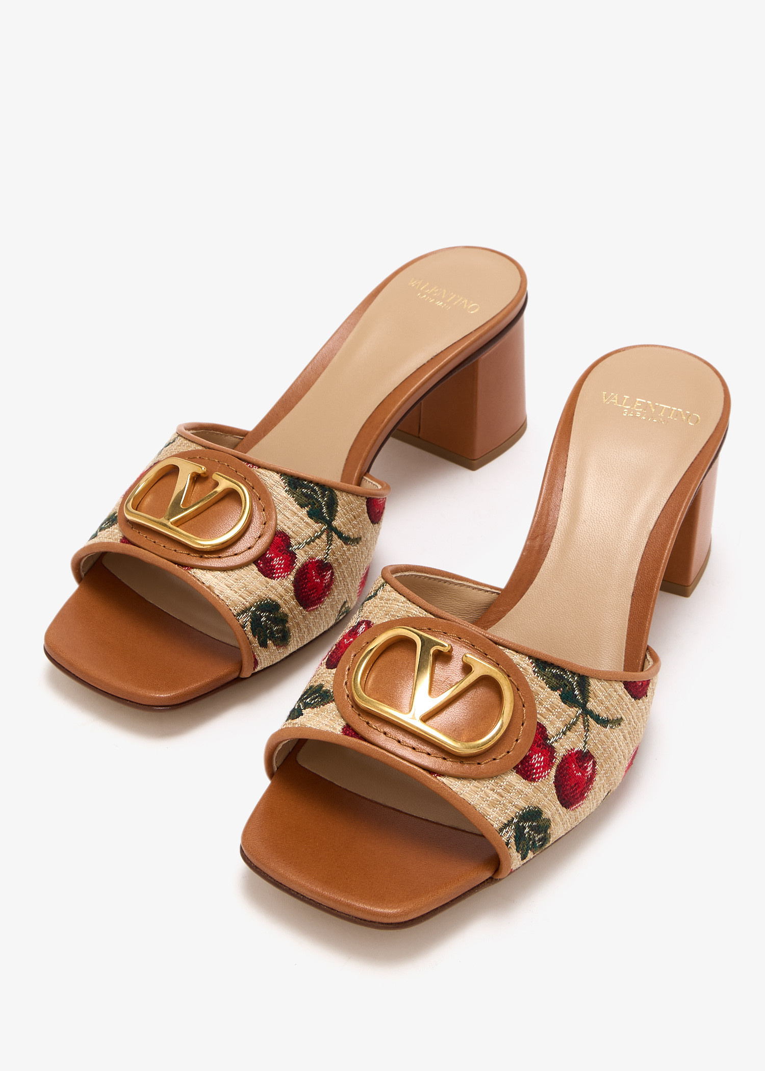 Valentino Garavani VLogo Signature Cherryfic sandals for Valentino Garavani VLogo Signature Cherryfic sandals for