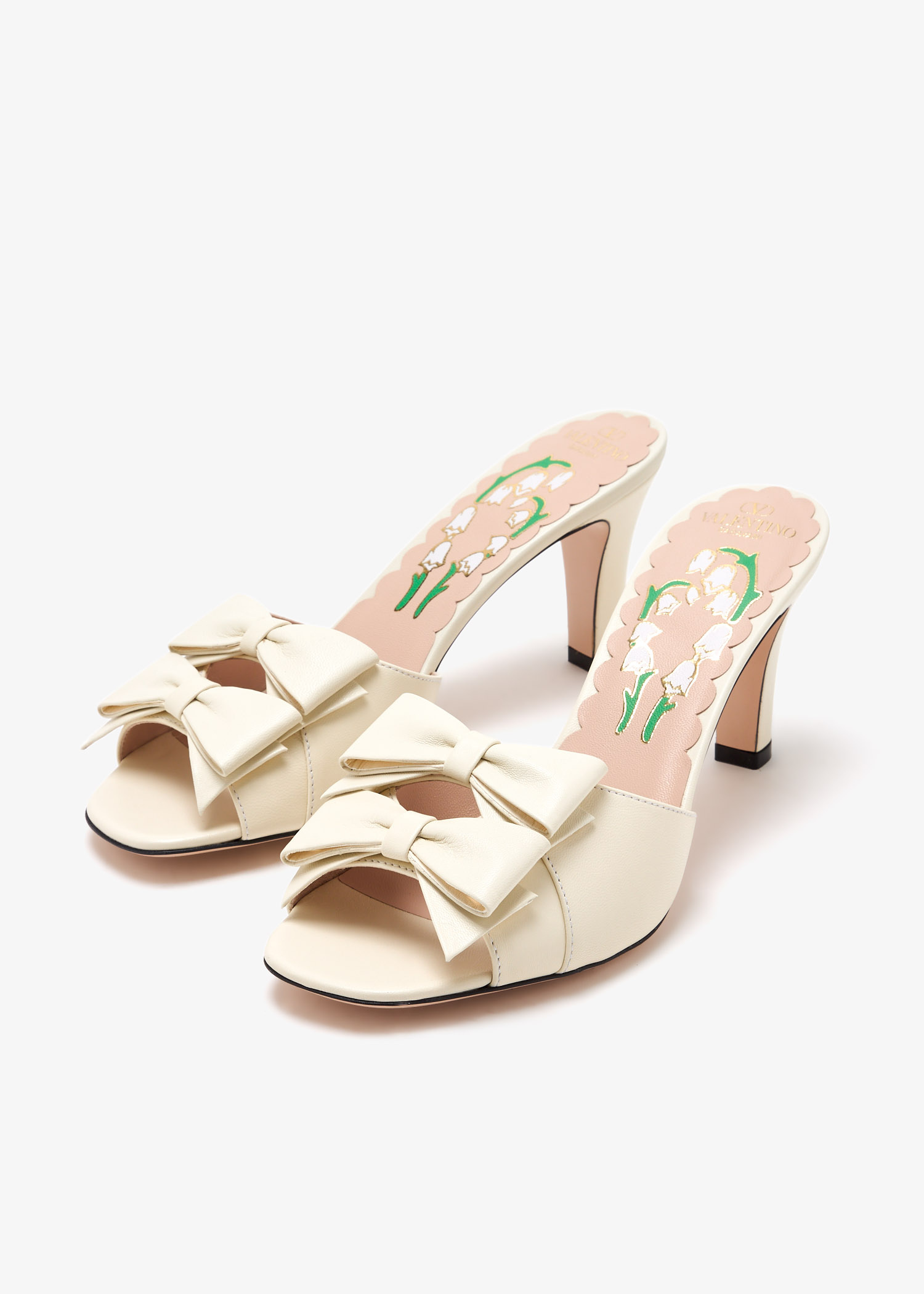 VALENTINO ロコ刺繍ヘスホルキャッフ WHDA41WGJ 9LP Valentino garavani locò 女士单肩包- 白色阿联酋| level shoes