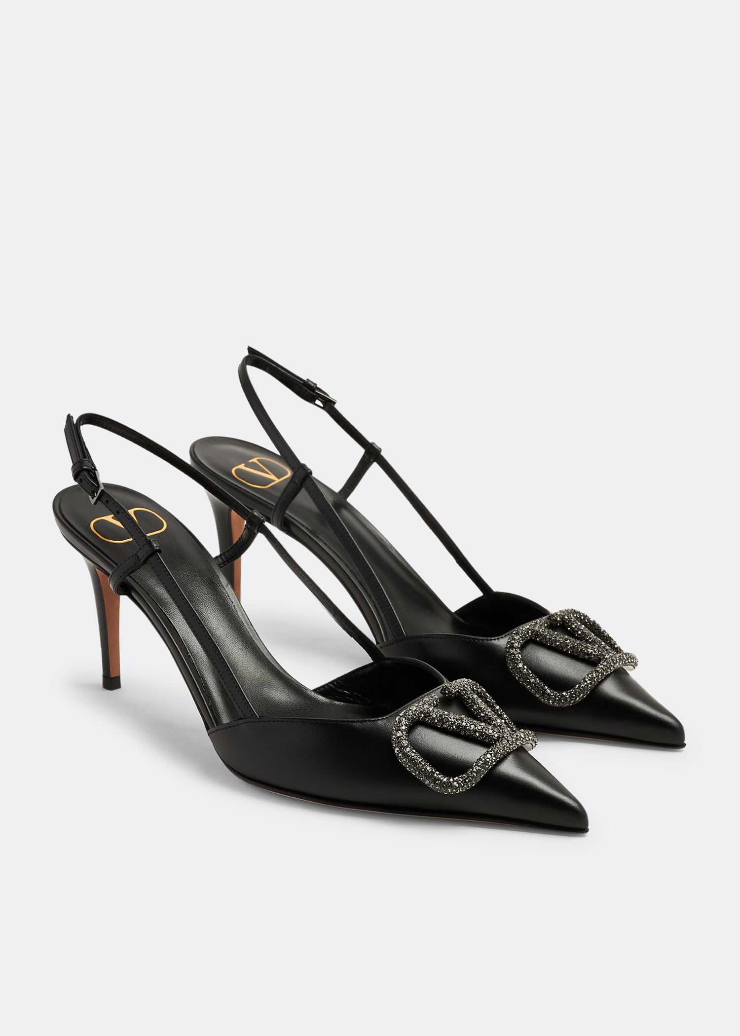 VIP【関税送料無料】希少 Valentino Garavani Ankle Pumps Valentino Garavani Patent Tan-Go Platform Ankle Strap Pumps