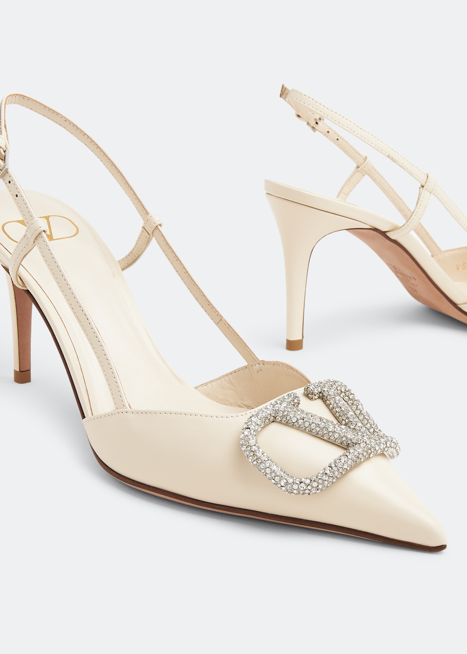 Valentino Garavani VLogo Signature 女式高跟鞋- 白色阿联酋
