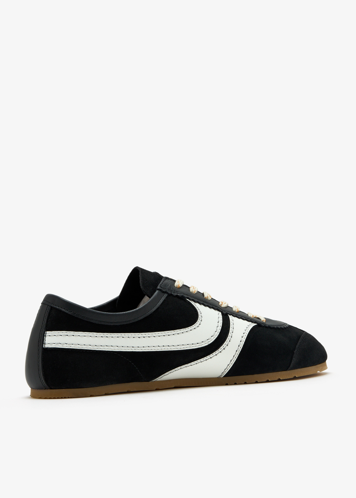 スニーカー Dries Van Noten SS25 LEATHER SNEAKER (WS251 1169 QU397103) Dries Van Noten Suede-trimmed leather sneakers White
