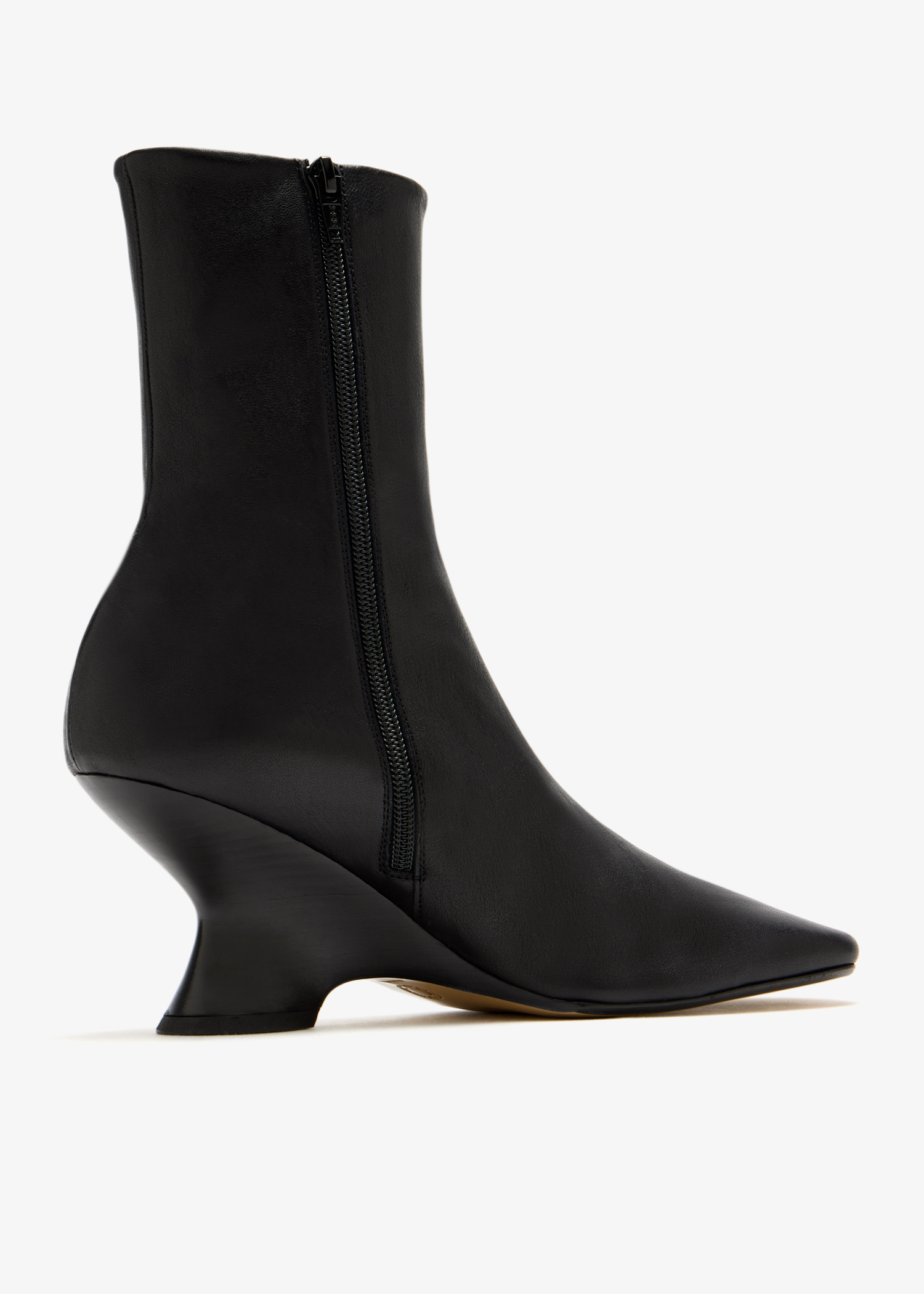 Dries Van Noten Leather wedge boots for Women - Black in USA 