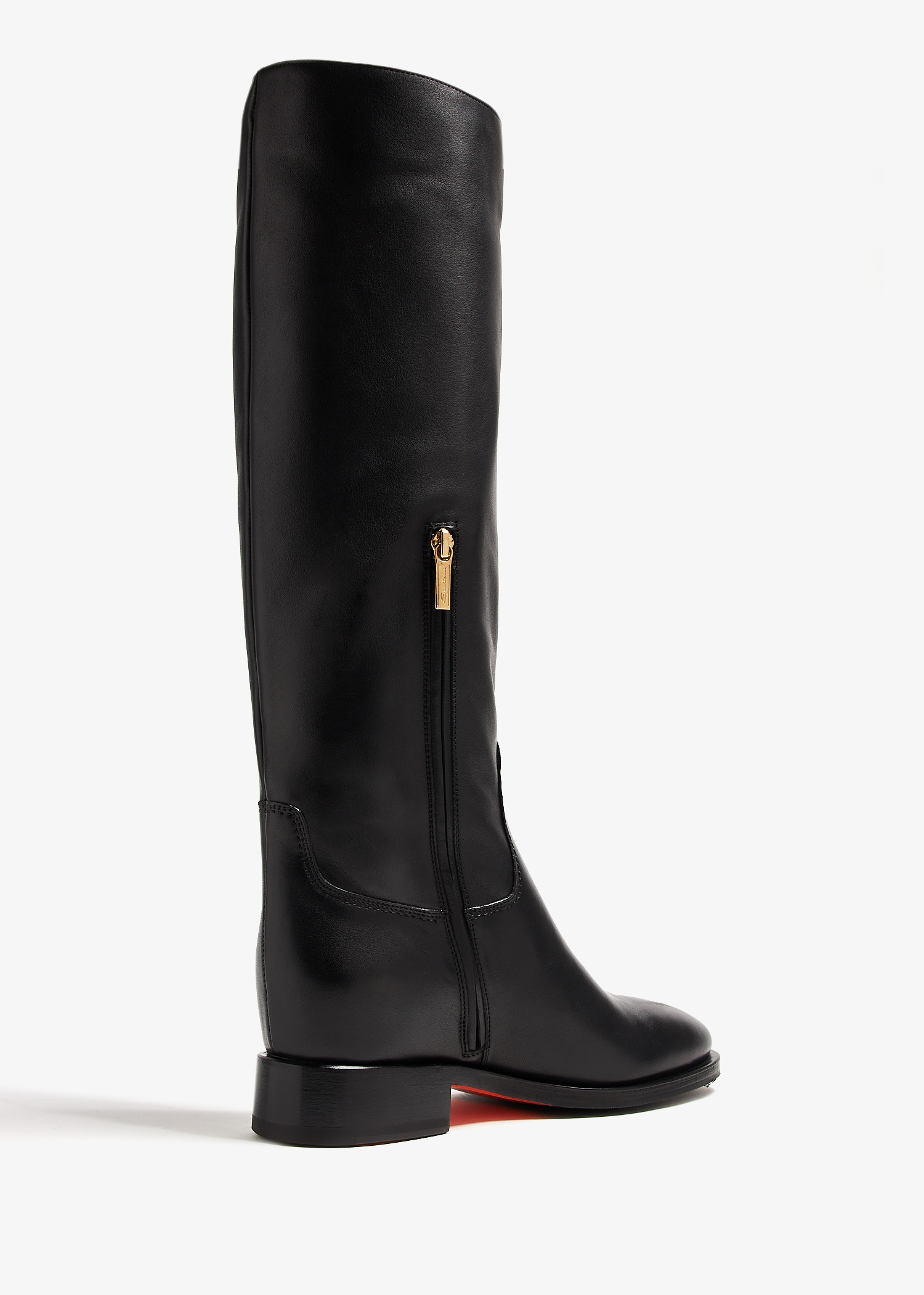 ミドルブーツ SANTONI Women Boots WTAE70513HK2TLGA N01 Black Santoni Leather boots for Women - Black in UAE | Level Shoes