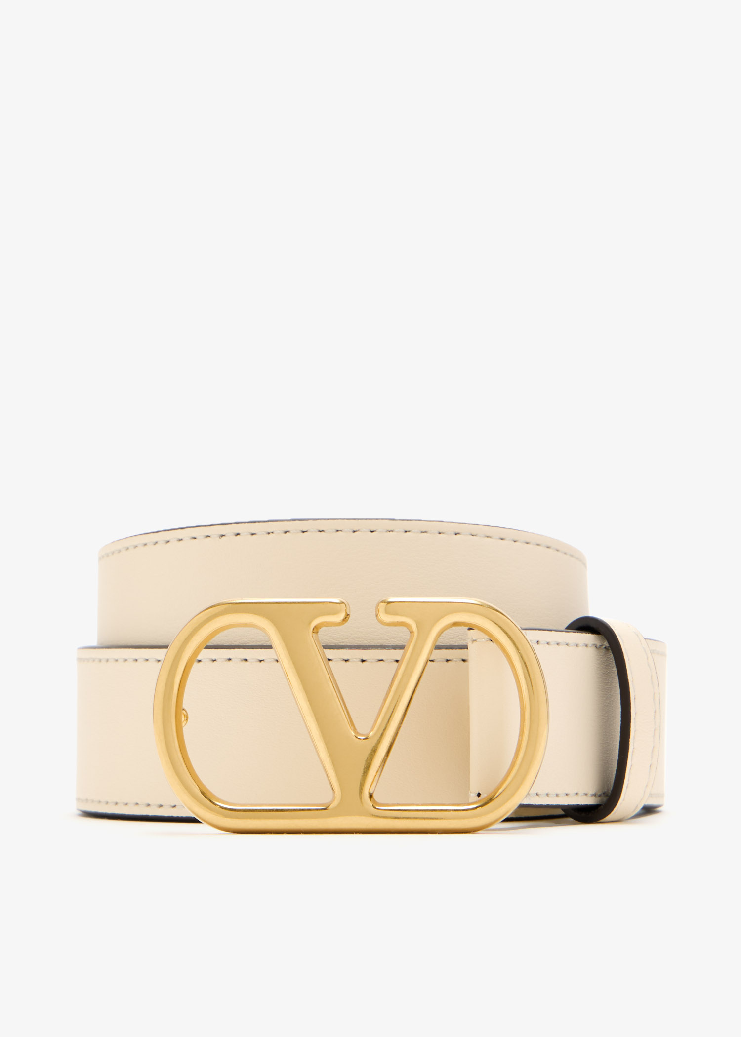 Valentino Garavani VLogo Signature belt for Women - White in  display picture 1
