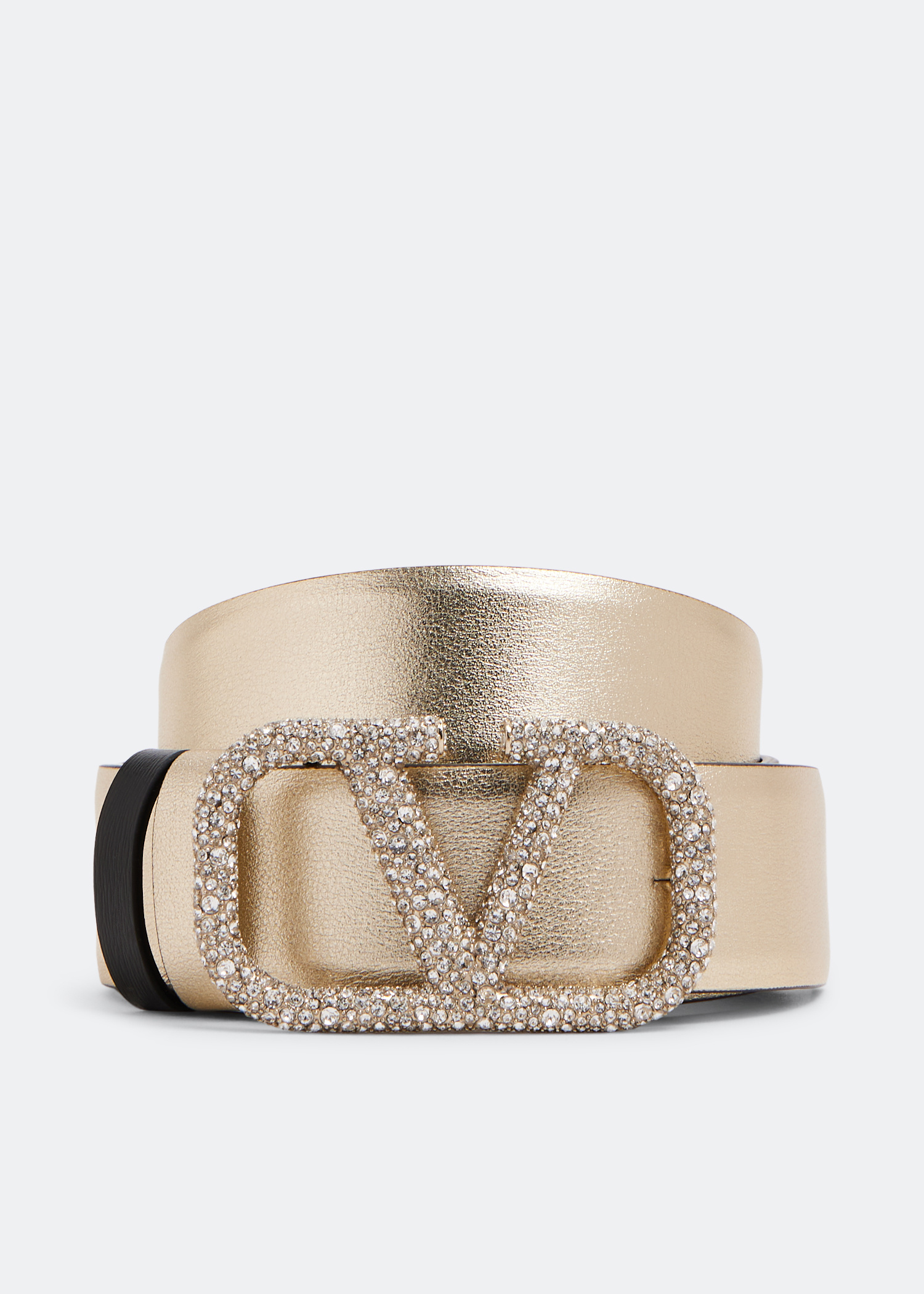 ベルト Valentino Garavani Embellished l Belt Valentino Garavani - Multicolor Crystal Embellished VLogo Belt