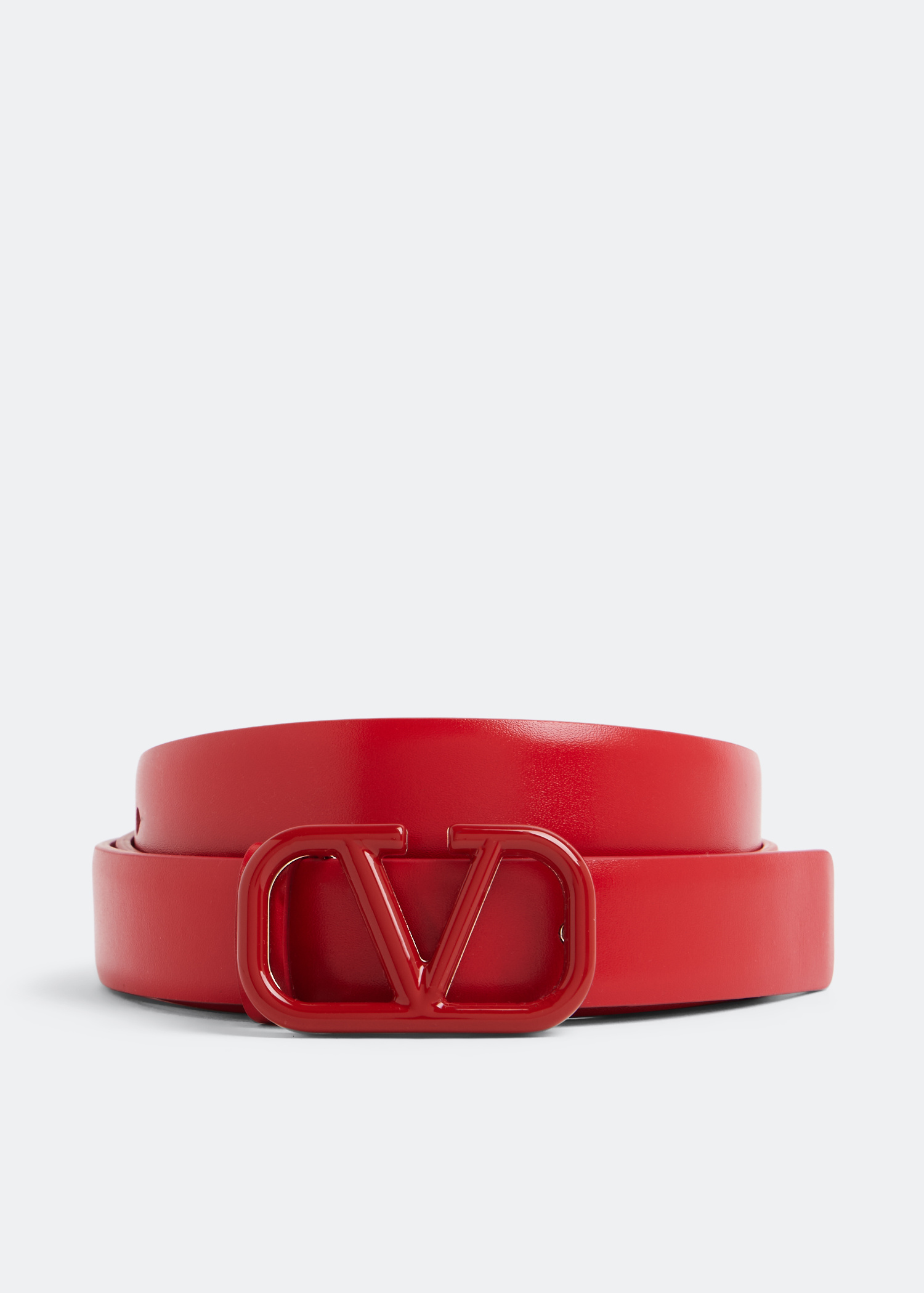 Belt ( Valentino Red Lipstick) by Mario Valentino Valentino Bags Red Emma Winter Belt | Buy Online at Retro  main image 3