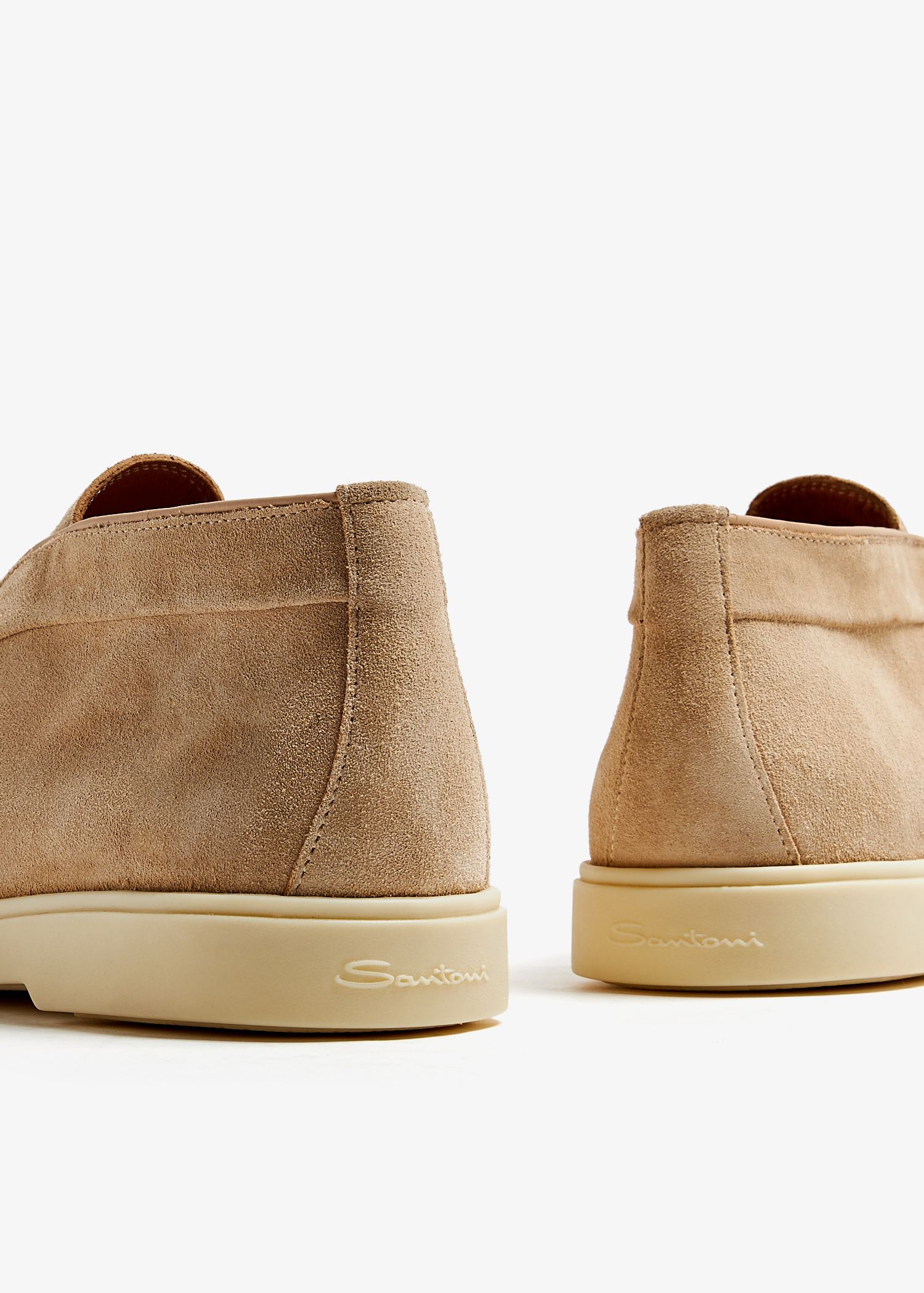 Santoni Andvari suede desert boots for Women - Beige in UAE