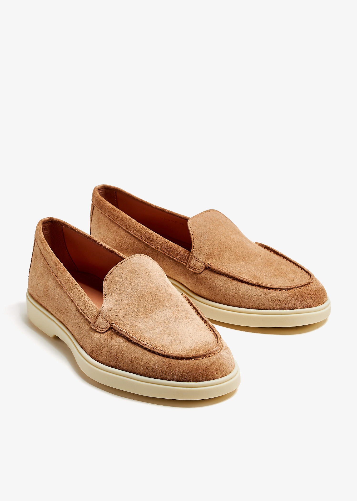 ローファー・オックスフォード SANTONI Sand suede Yalta loafers (WUYA58856TISNPYL E55) Sand suede Yalta loafers – G&B