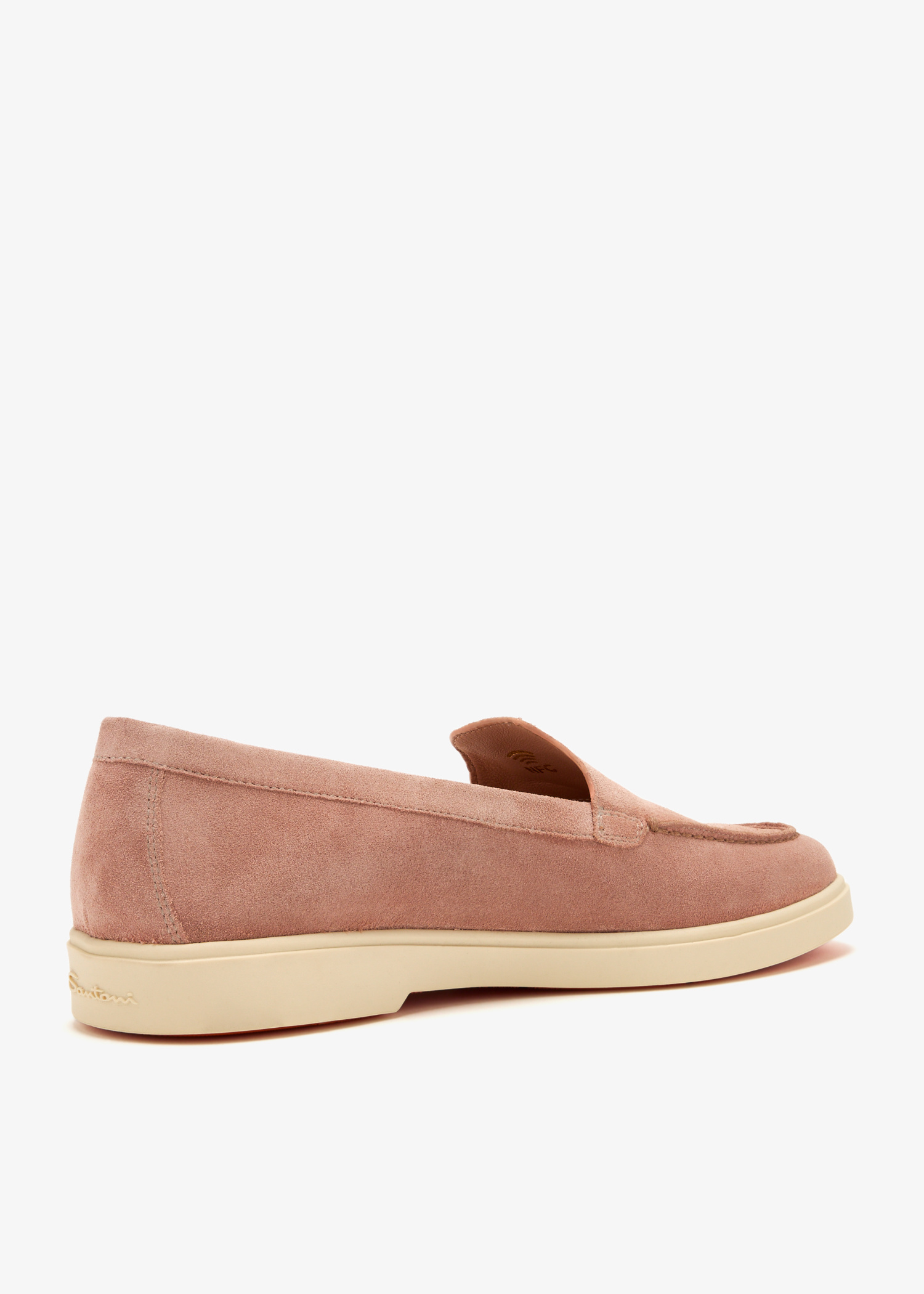 Santoni Suede loafers for Women - Pink in UAE | Level Shoes