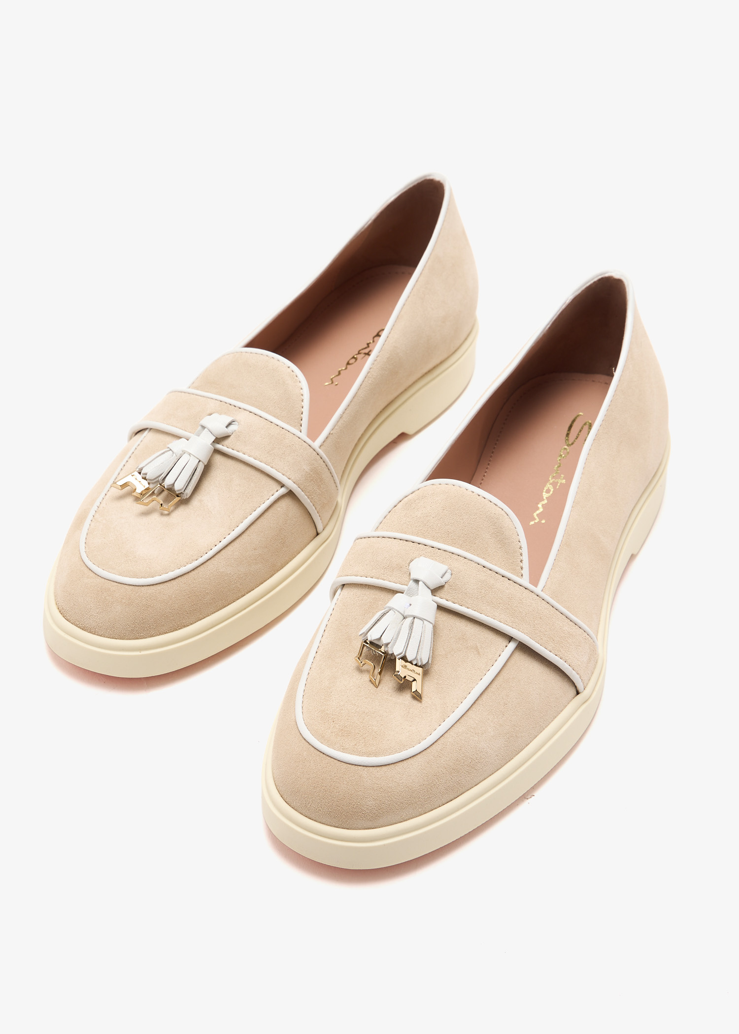 Santoni Riviera loafers for Women - Beige in Kuwait | Level