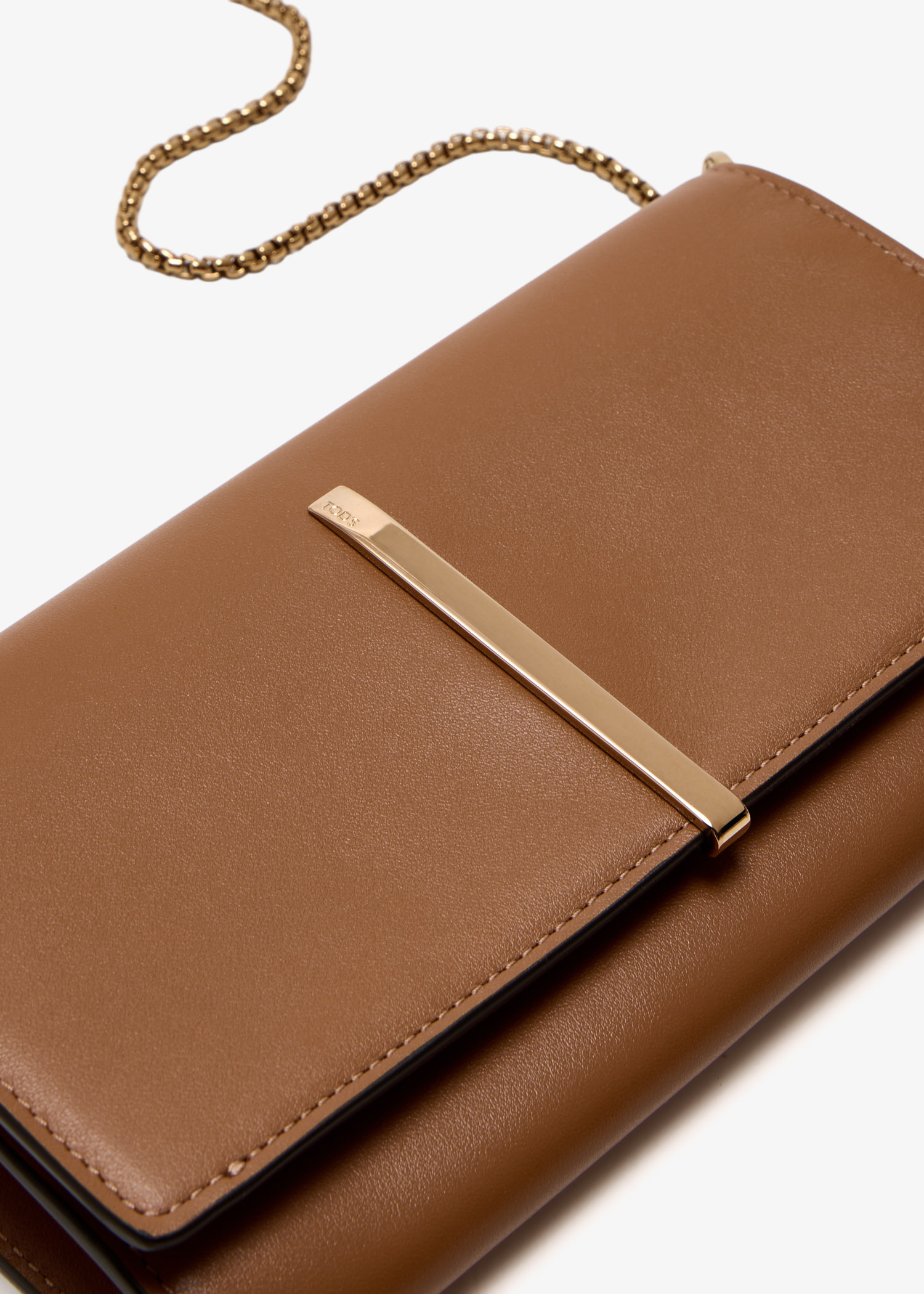 Tod's Leather chain wallet for Women - Brown in USA | Level