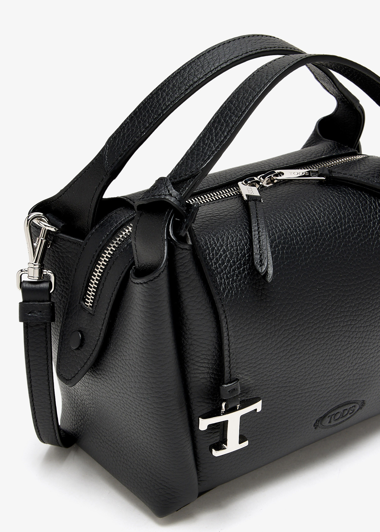 ハンドバッグ TOD'S MINI LEATHER BOWLING BAG Tod's Mini bowling bag for Women - Black in UAE | Level Shoes