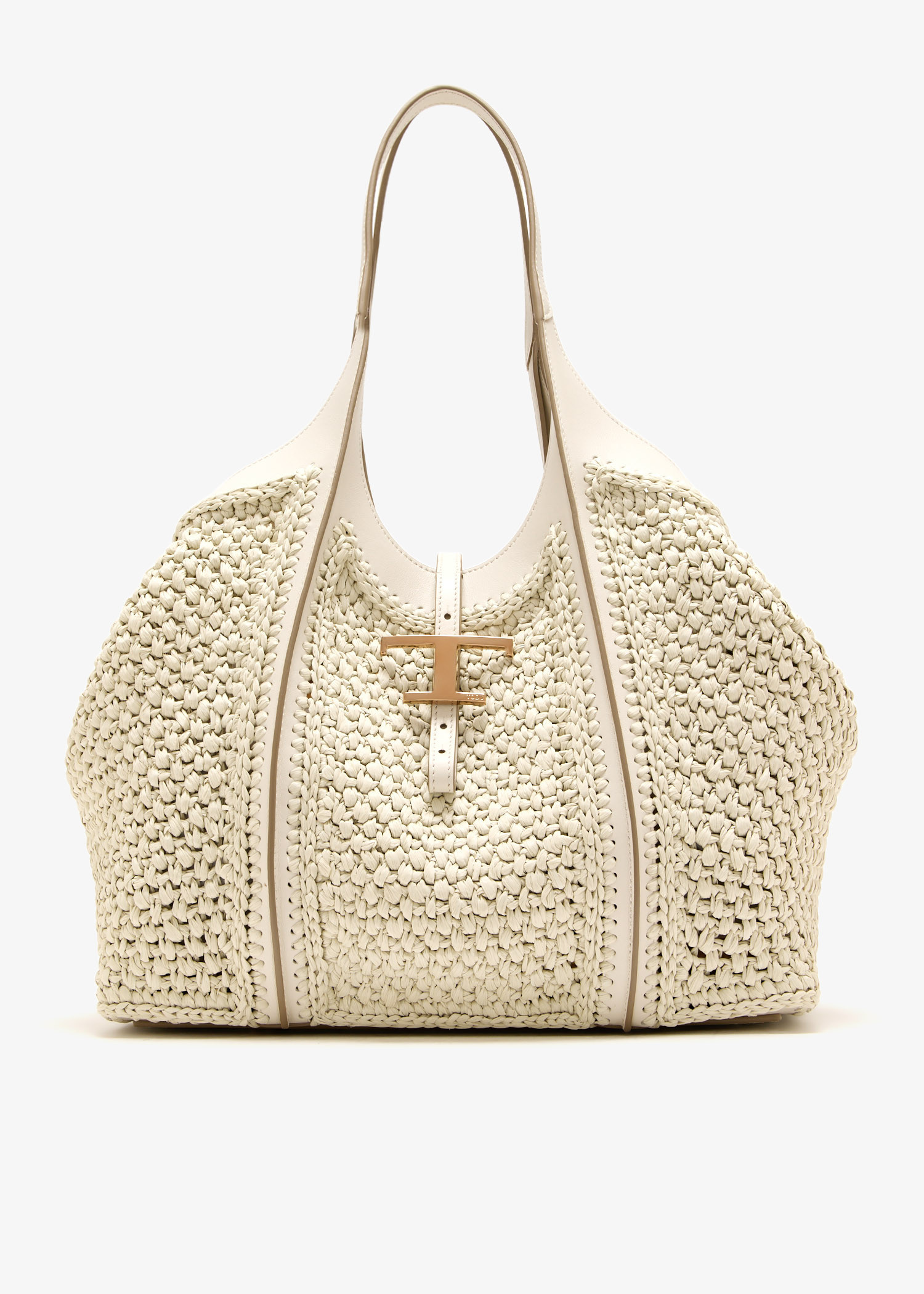 Tod's T Timeless medium shopping bag for Women - White in