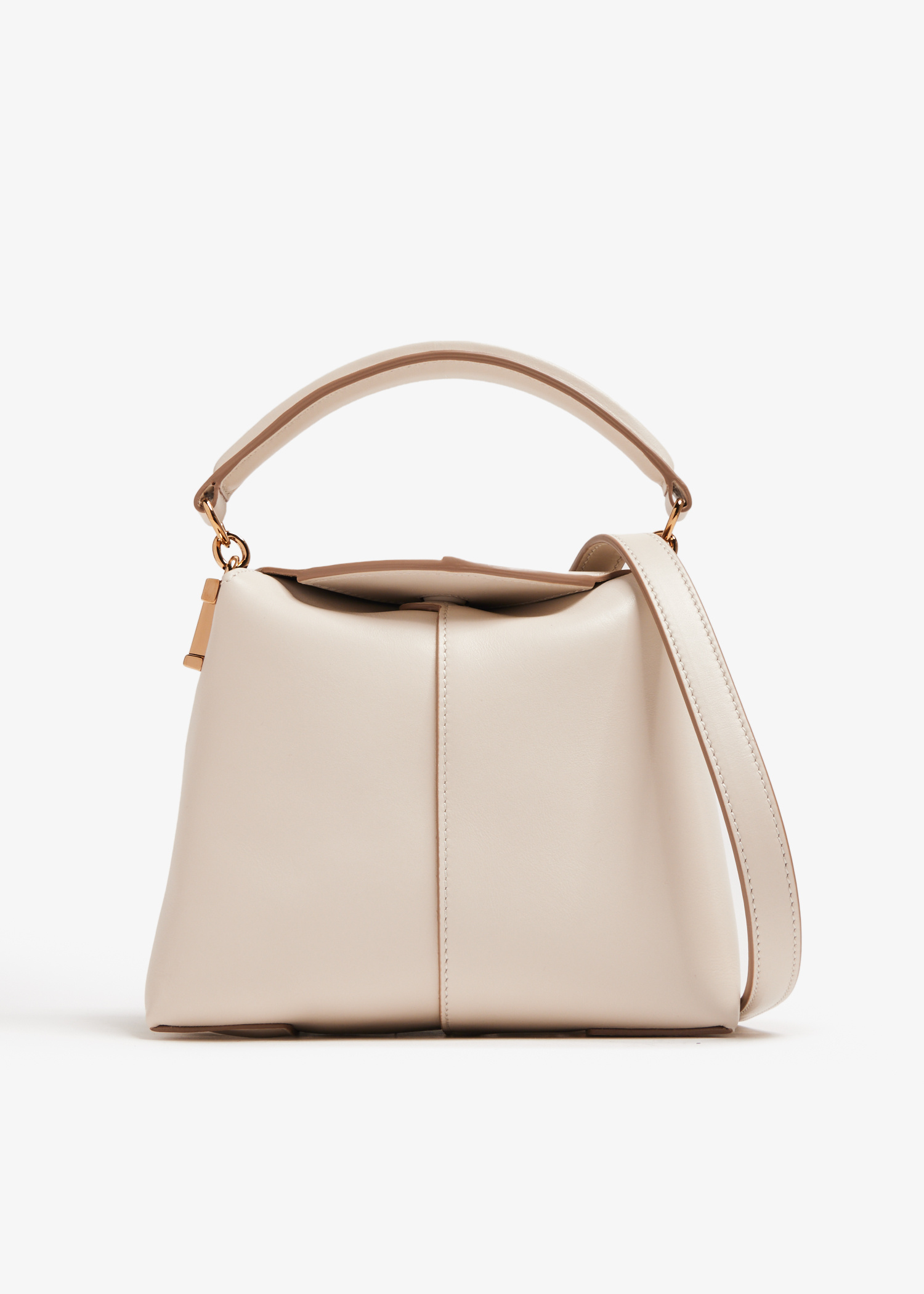 ショルダーバッグ・ポシェット TODS Women Messenger Bags XBWEBRA0300UBL2L81 White Woman WHITE Shopping Bag in Leather Medium