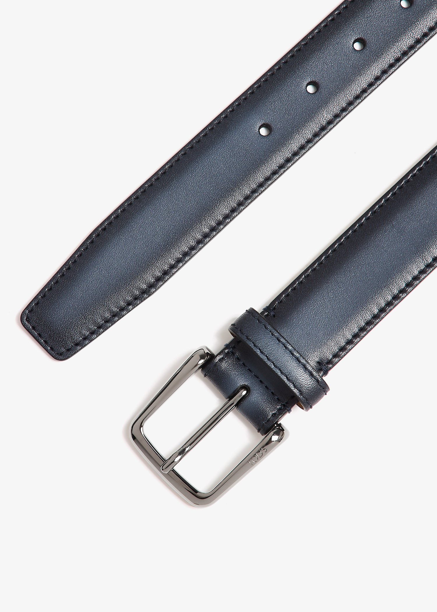 ◆TOD'S 23AW◆キャンバス＆レザー◆刻印ロゴ◆ベルト◆BLUE◆ Casual Belts | Tod's