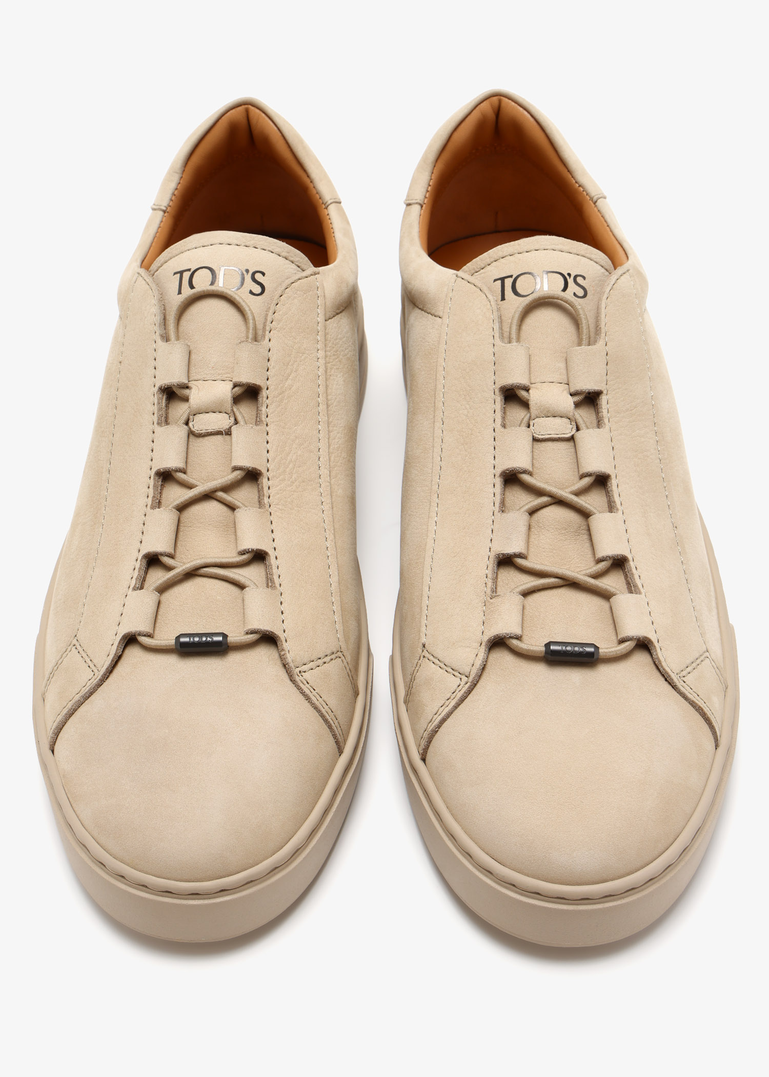 Tod's Nubuck leather sneakers for Men - Beige in UAE | Level