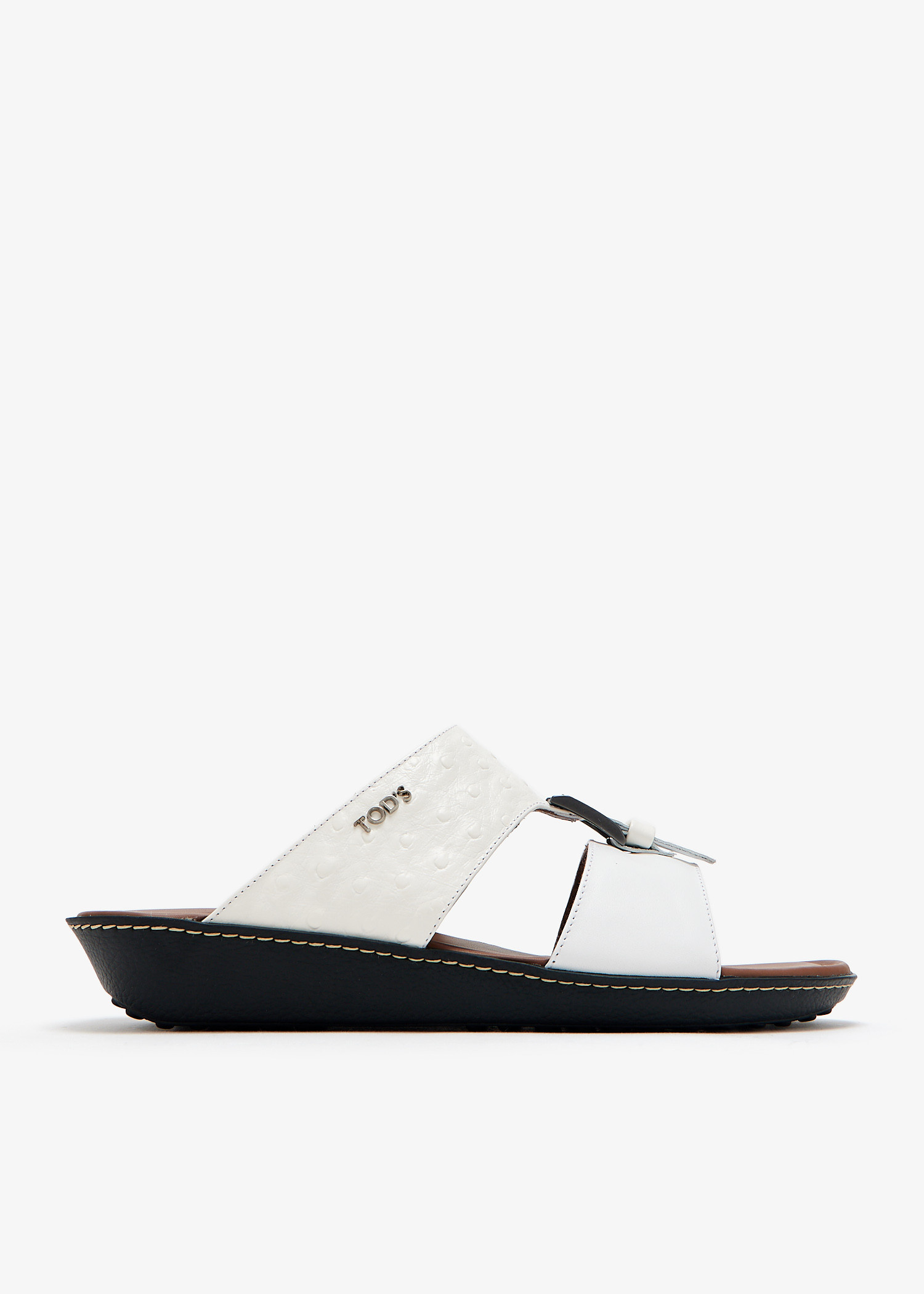 【送料&関税込】Off-White Leather Sandals With l Buckles Woman WHITE Sandals in Leather XXW11K0FH50MID38B001 | Tods