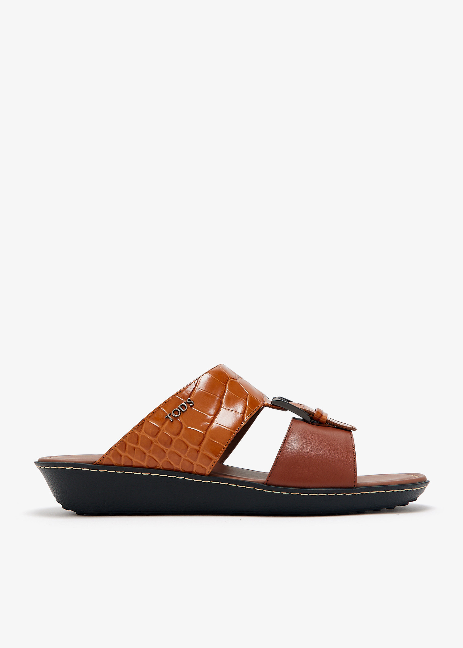Tod's Leather Arabic sandals for Men - Brown in Qatar