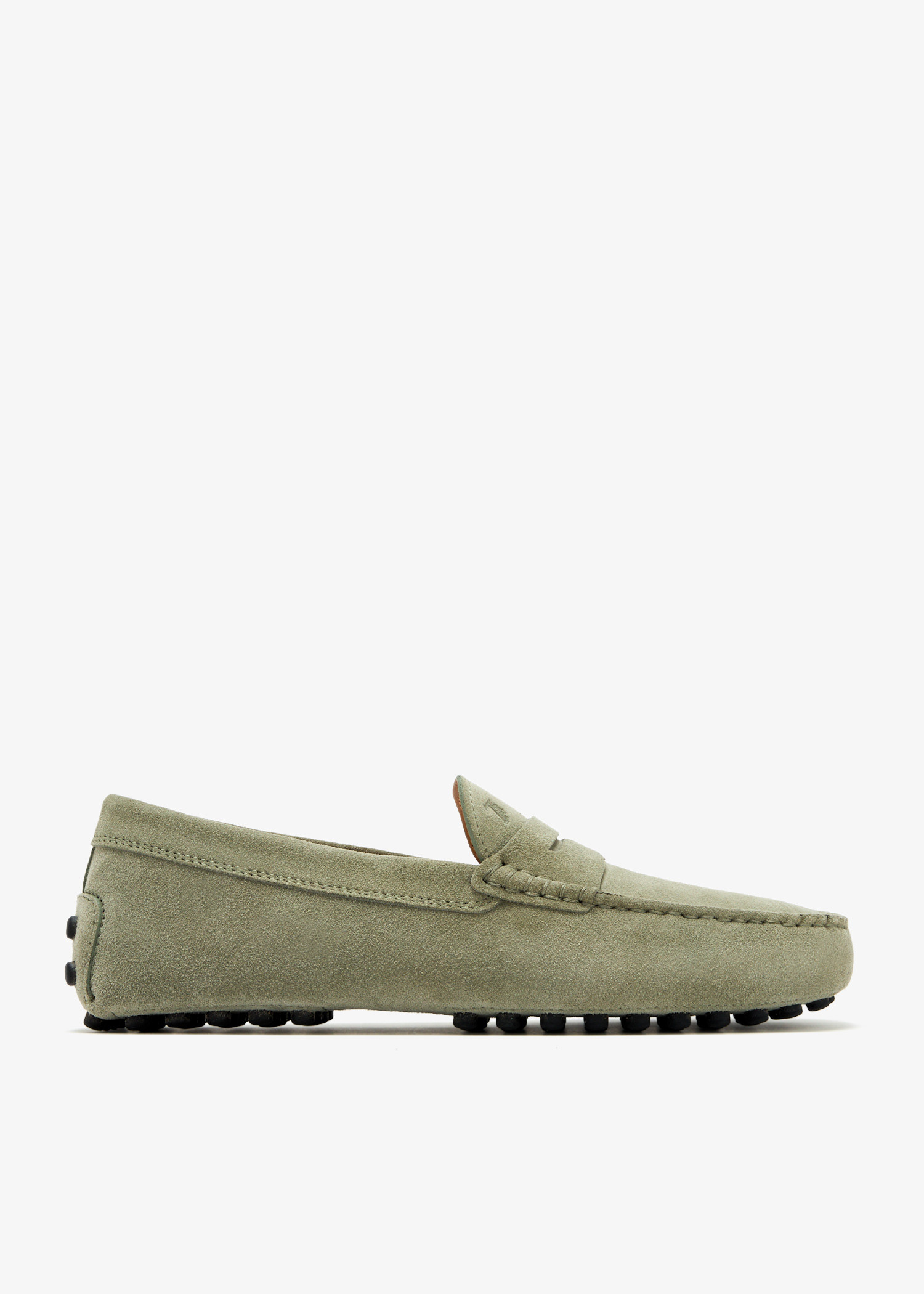 TOD\'S Green Pebbled Leather Gommino Driving Shoes Loafers Men\'s Size 8.5 M Tod main image 3