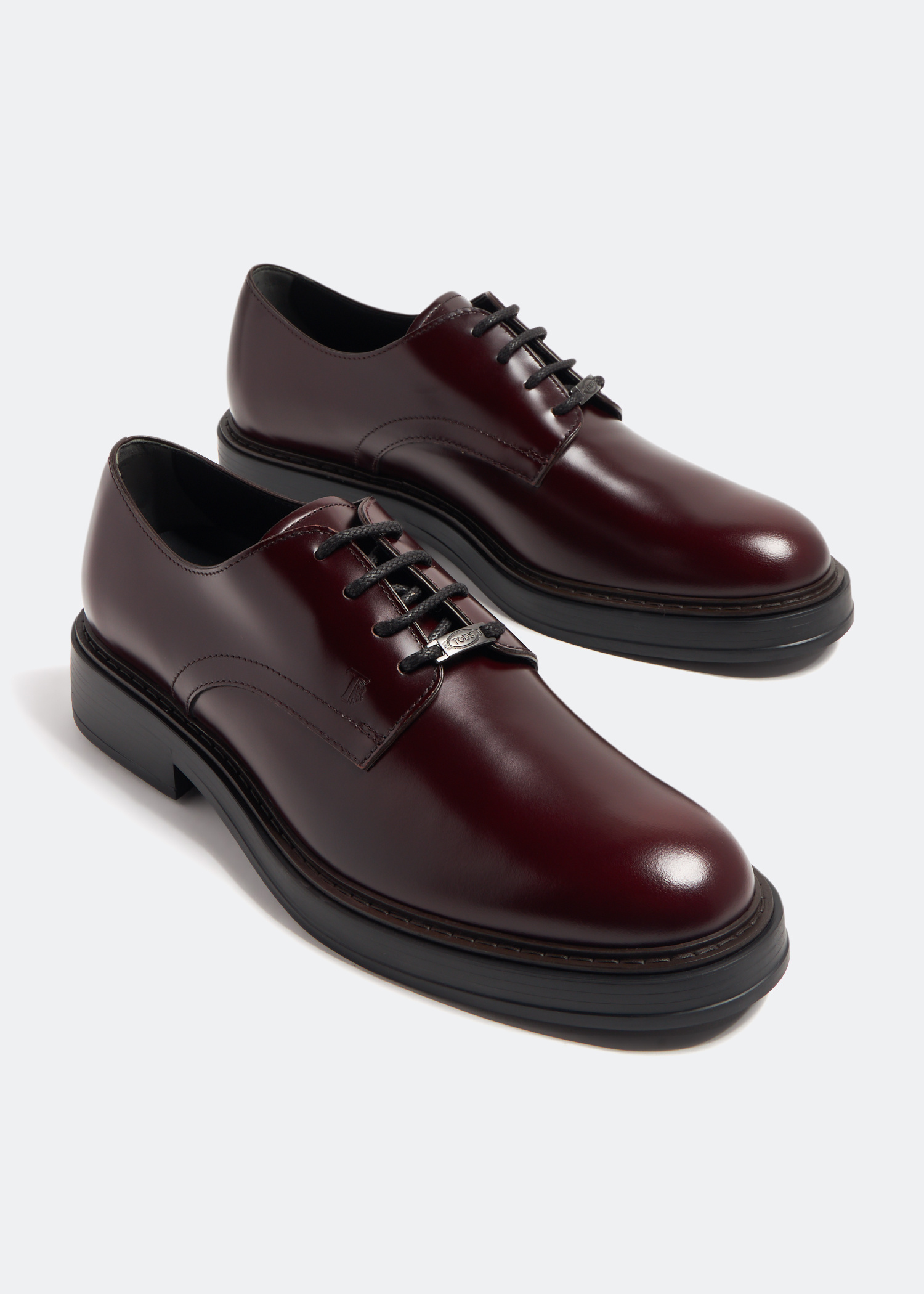 TOD'S 正品 36.5 Tod's Derby lace-up shoes for Men - Black in UAE | Level Shoes