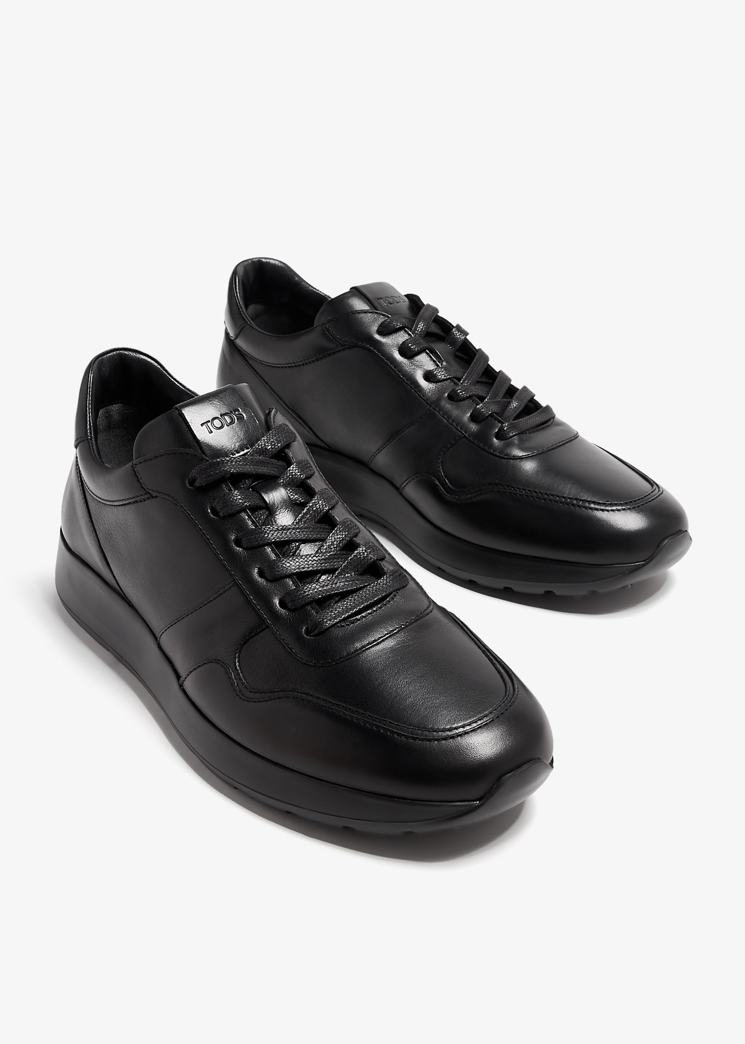 【関税＆送料込み】Tod'S Black Sneakers Man BLACK Sneakers in Leather XXM04L0HZ40JUS99999 | Tods