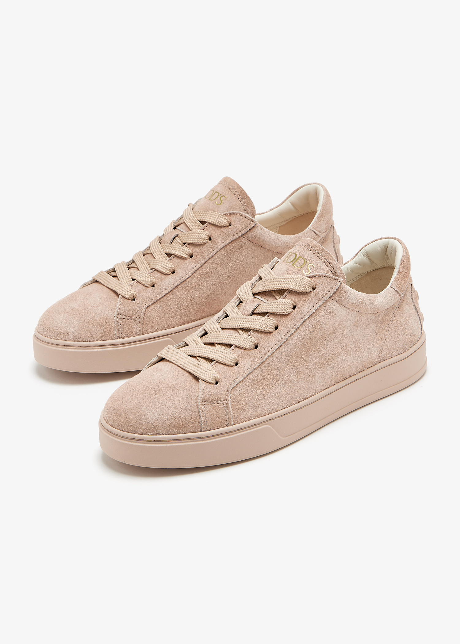 Tod's Suede sneakers for Women - Beige in UAE | Level Shoes