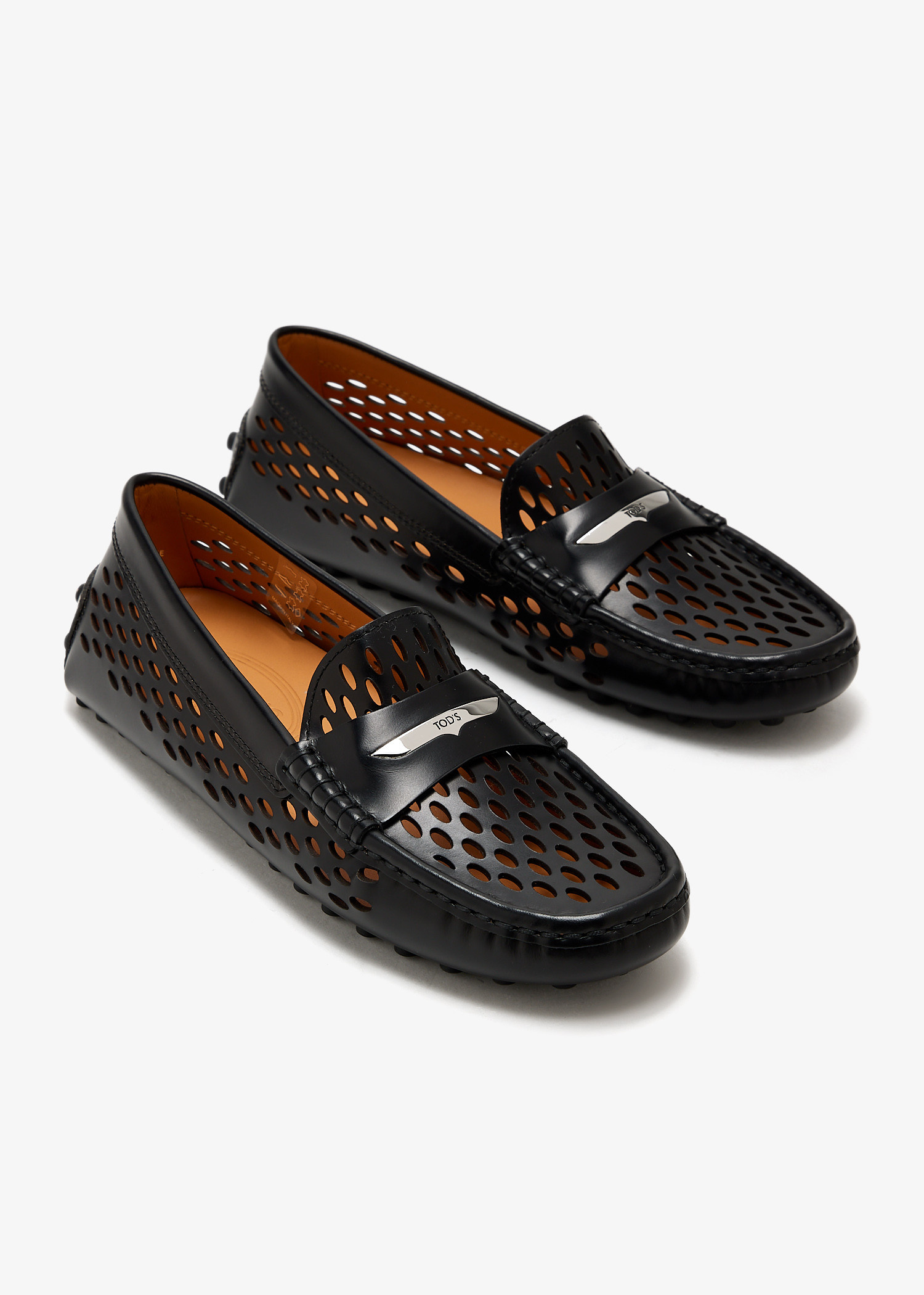 【関税&送料込み】Tod'S Grained Leather Gommino Driving Sh Tod's Gommino driving shoes for Women - Black in UAE | Level