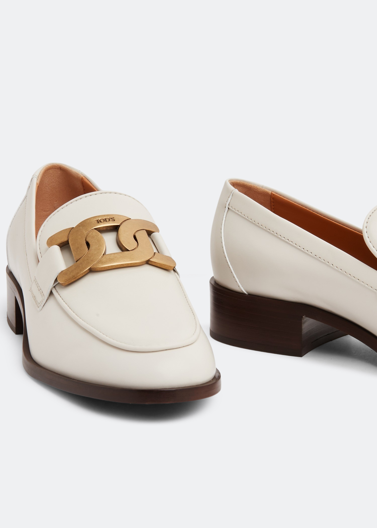 Tod's Kate loafers for Women - White in UAE | Level Shoes Tod's Kate loafers for Women - White in UAE | Level Shoes