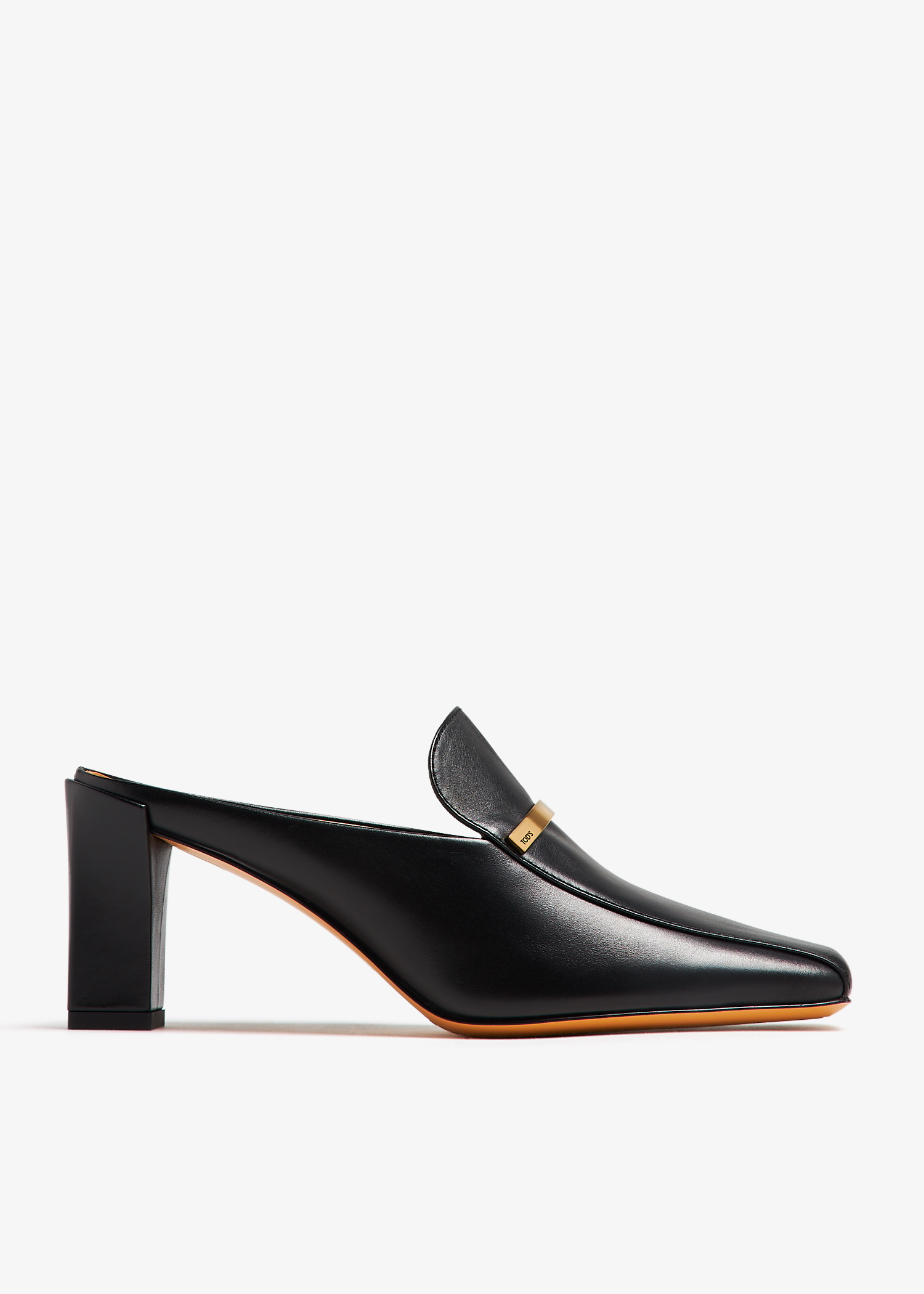 Tod's Leather mules for Women - Black in Qatar | Level Shoes