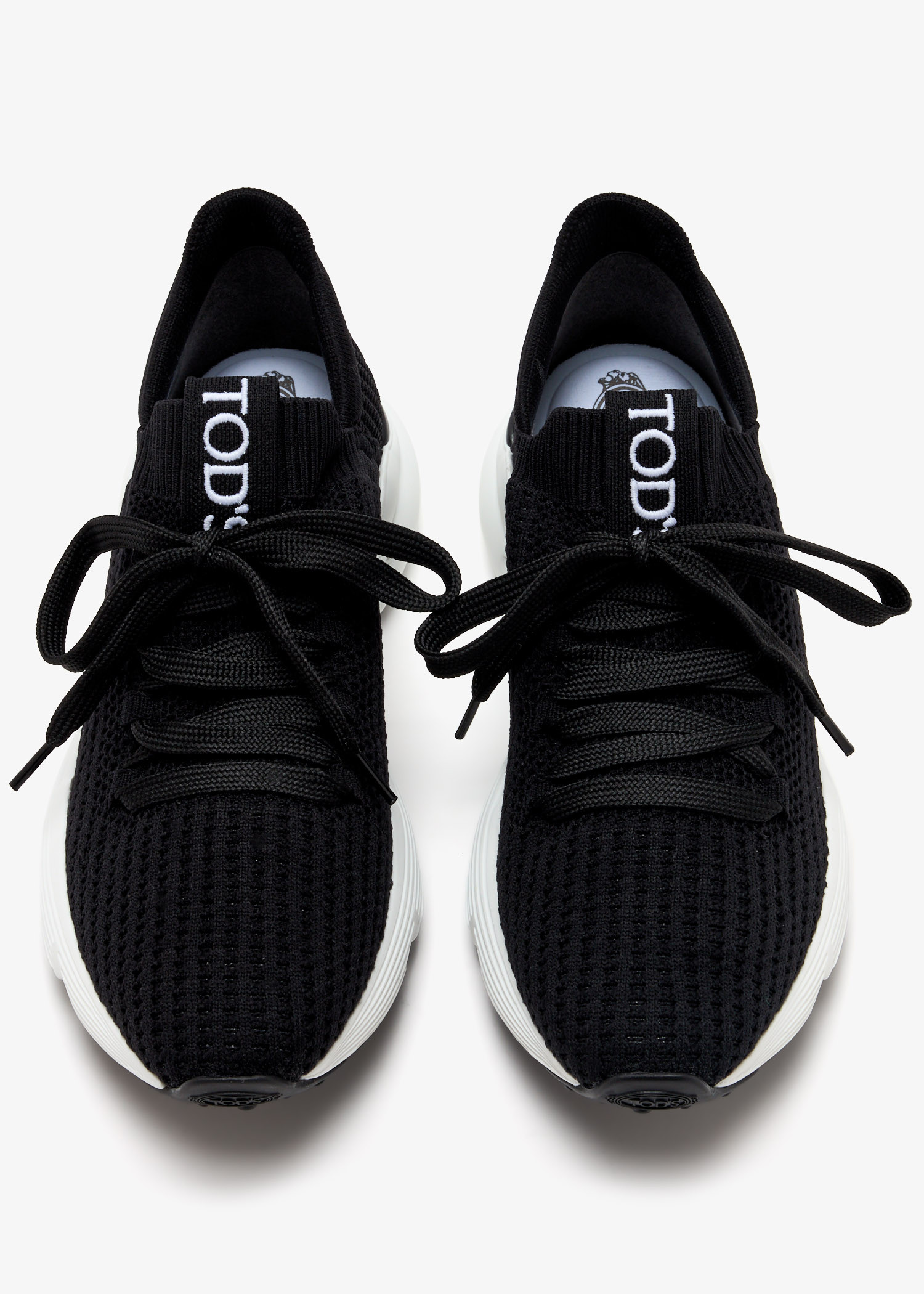 Tod's Logo tab sneakers for Women - Black in UAE | Level Shoes