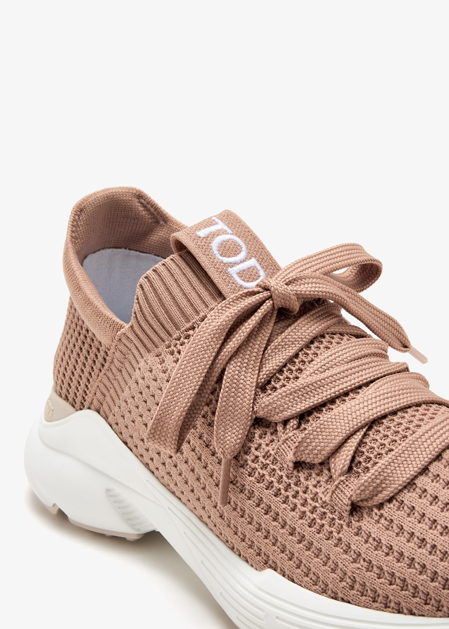 Tod's Leather-trimmed knit sneakers 送料関税込み TOD'S Leather-trimmed stretch-knit slip-on sneakers | NET-A