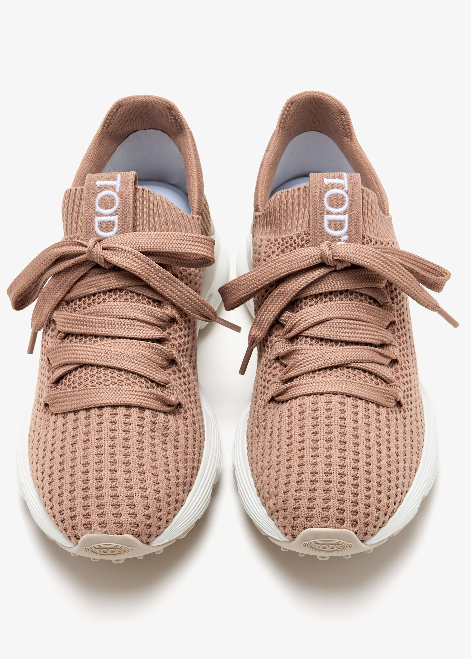 Tod's Knit sneakers for Women - Beige in UAE | Level Shoes