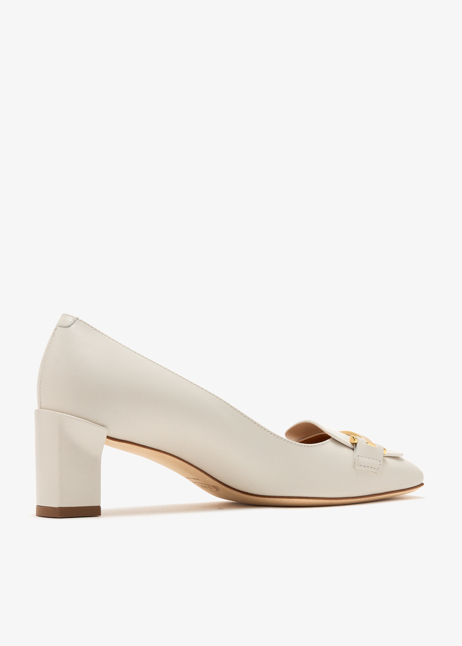 【送料&関税込】Tod's Goat Leather Pumps With l Bar Tod's Goat Leather Pumps With Metal Bar | italist